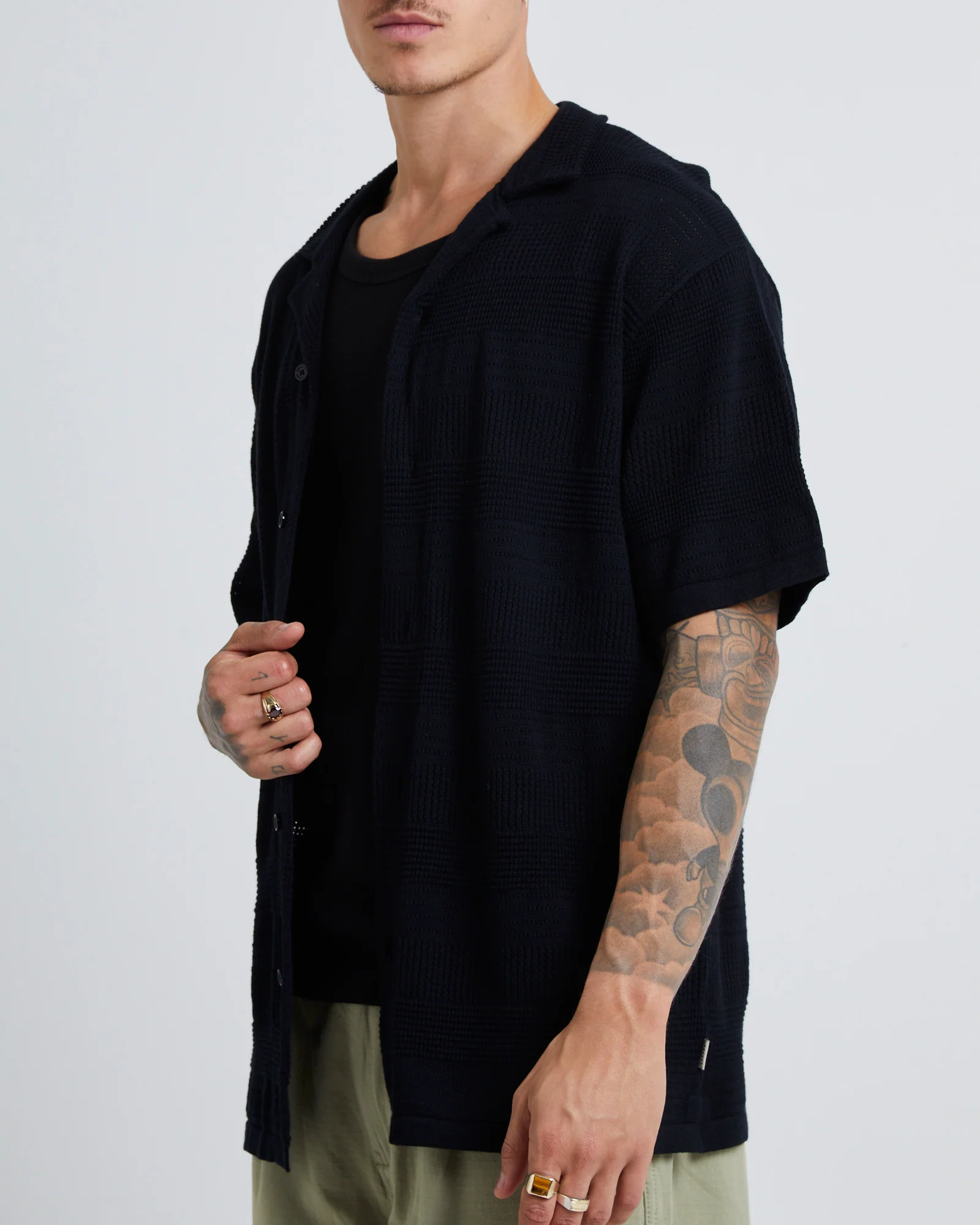 Knitted Short Sleeve Resort Shirt - Image 5