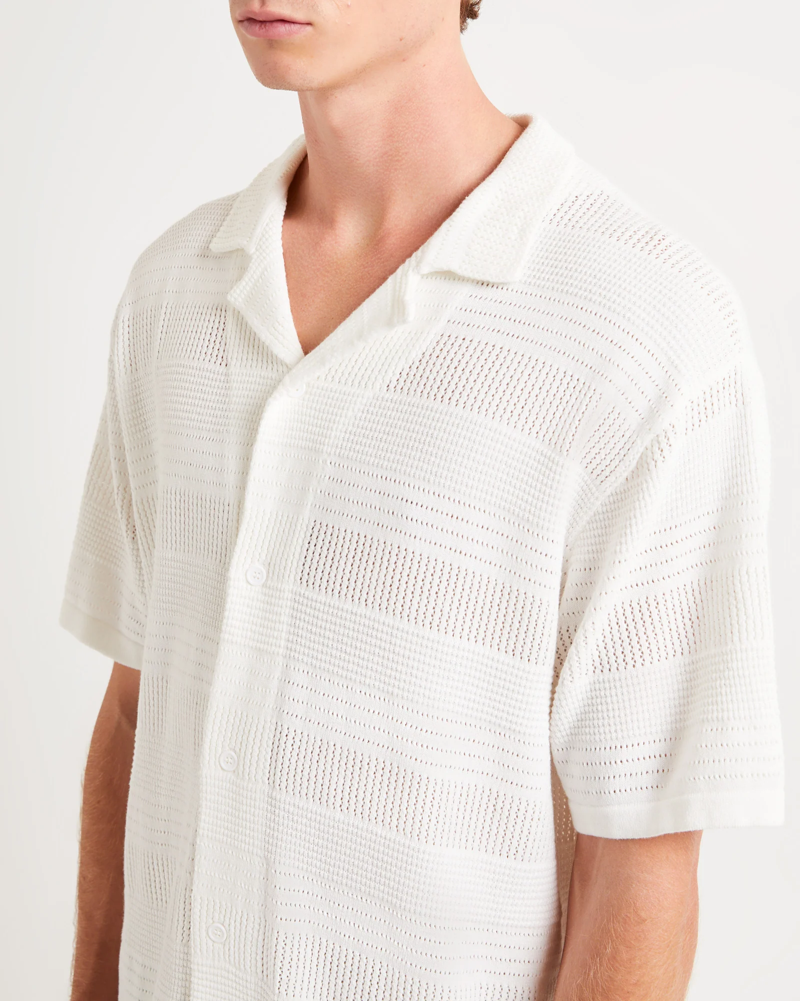 Knitted Short Sleeve Resort Shirt - Image 5