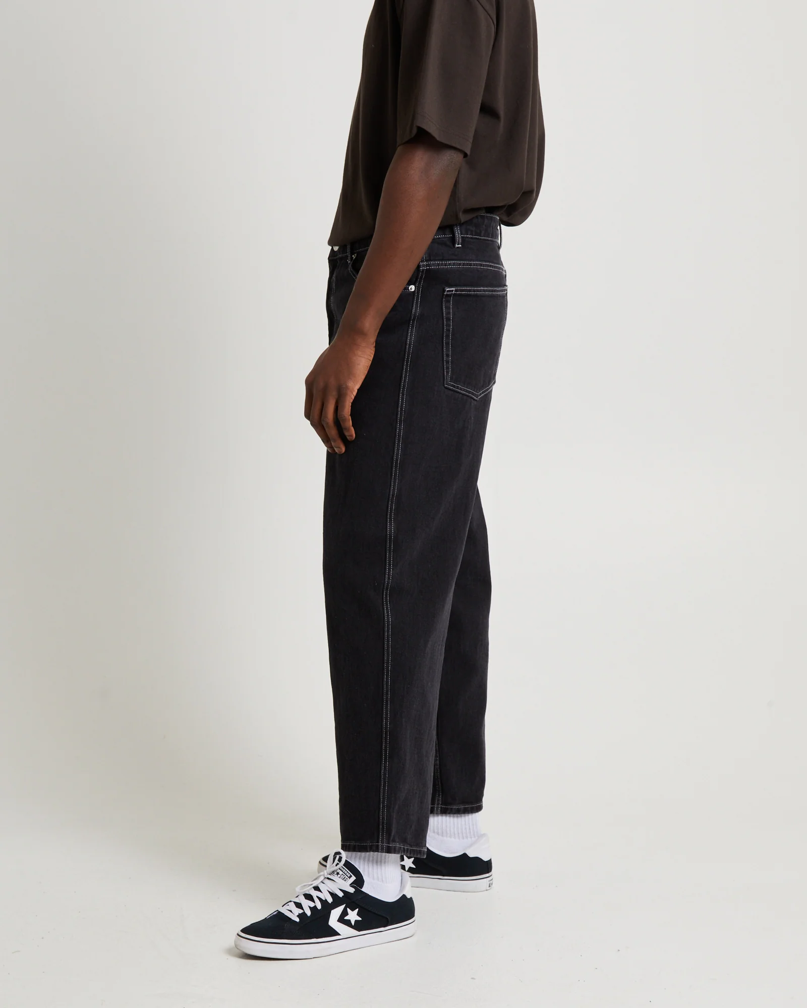 Knocker Contrast Stitch Denim Jeans - Image 5