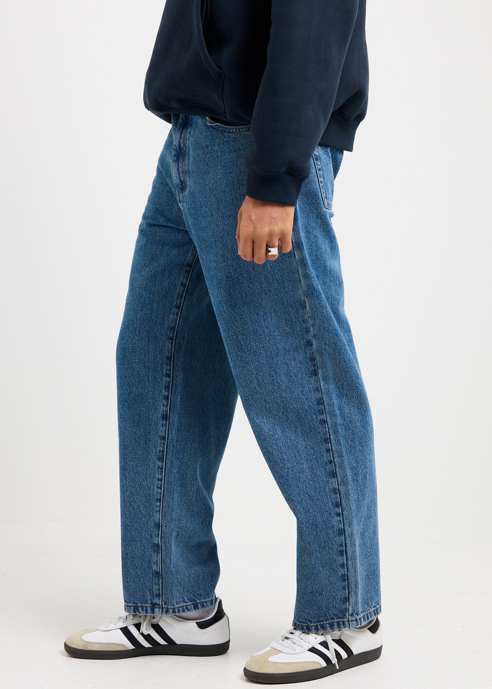 Knocker Wide Leg Denim Jeans - Image 4