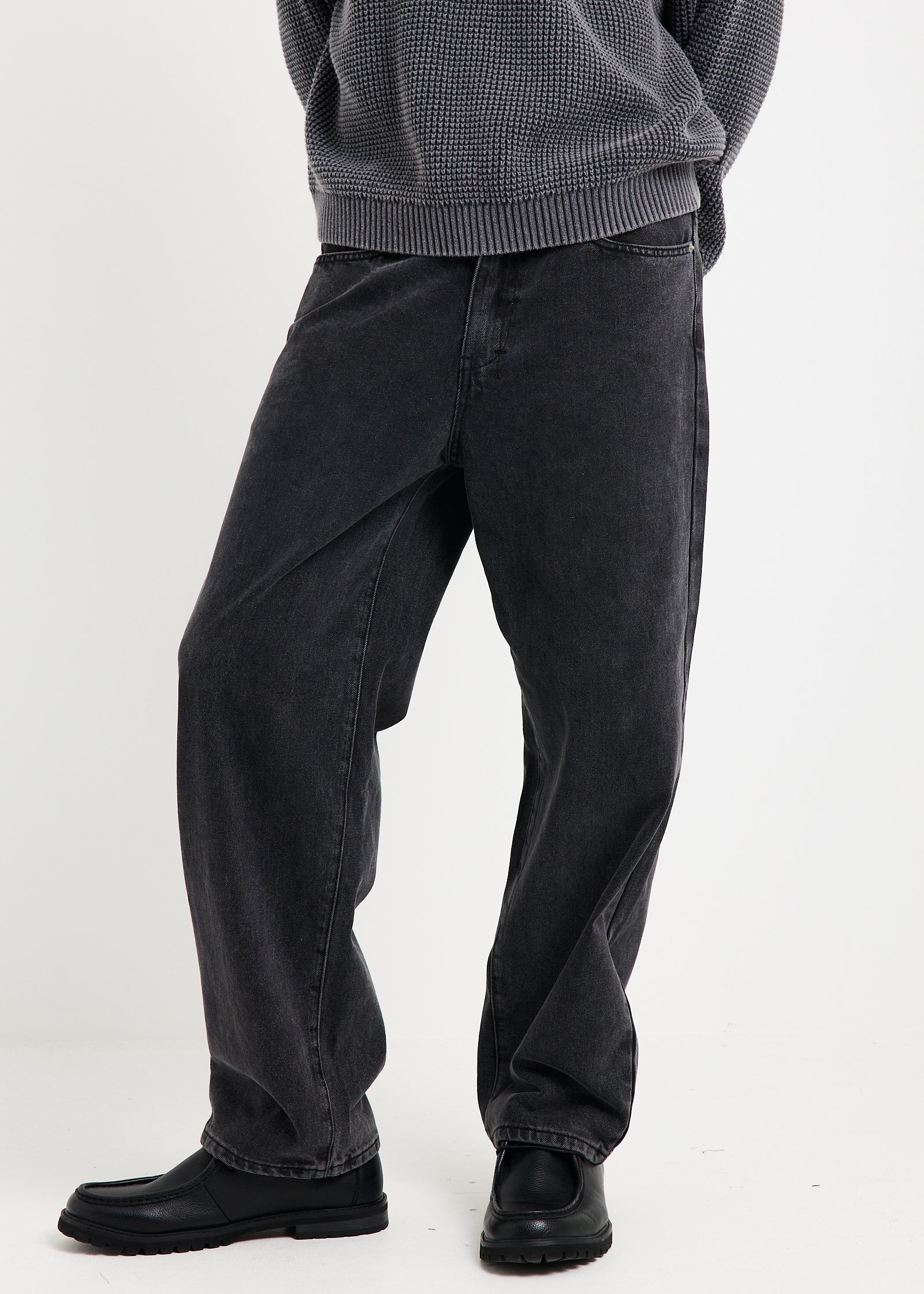 Knocker Wide Leg Denim Jeans - Image 4