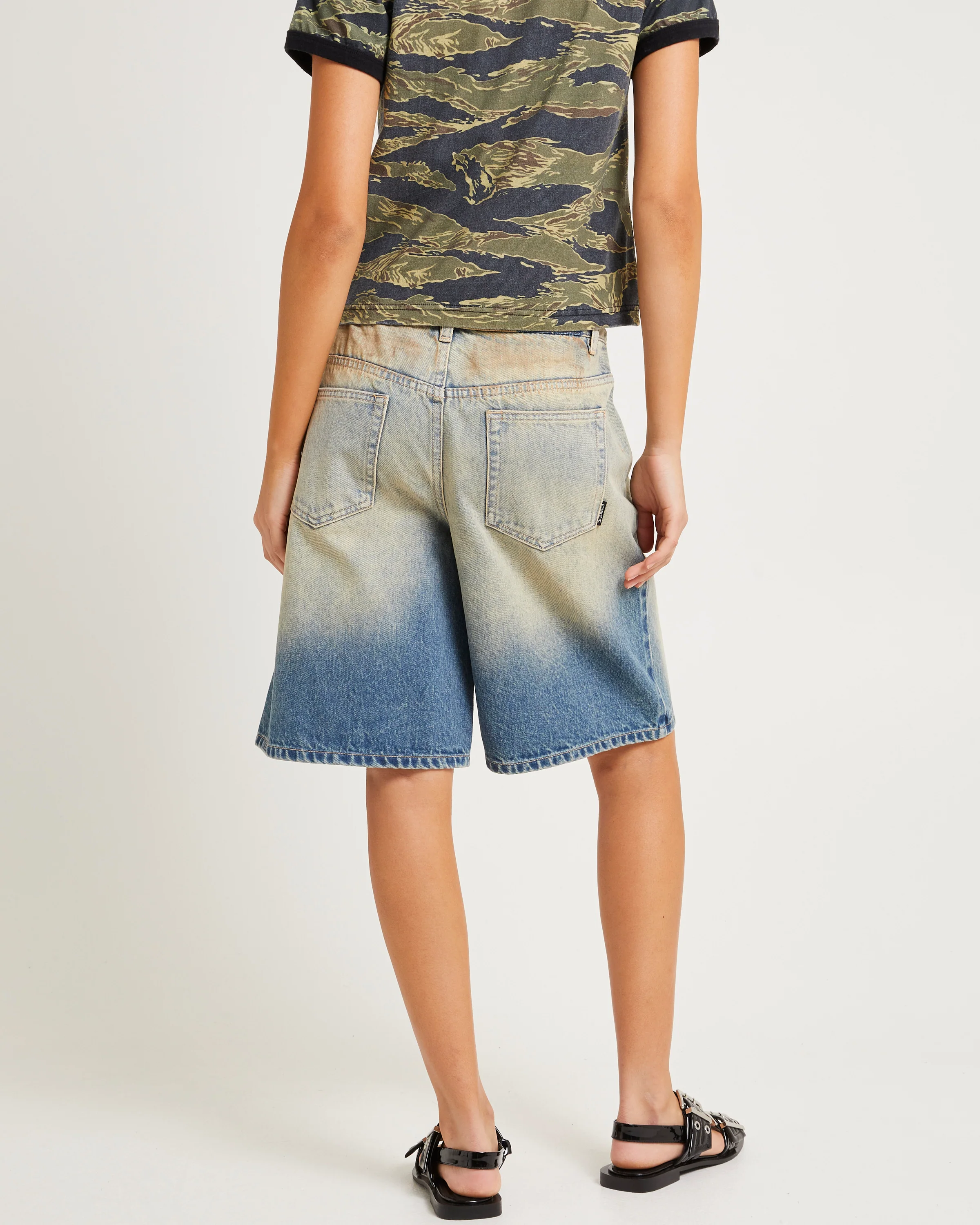 Kourtney Longline Denim Jorts - Image 2