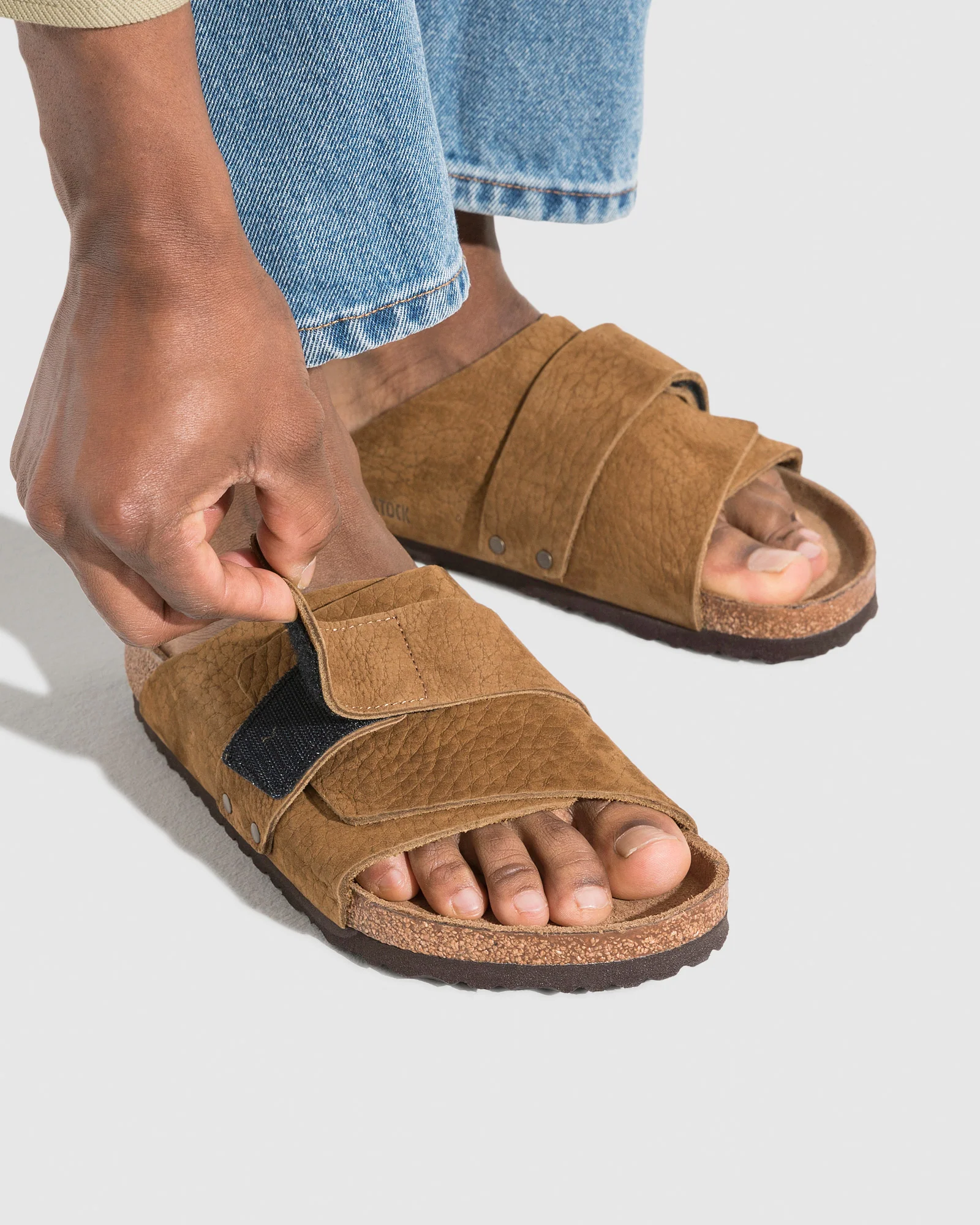 Kyoto Desert Buck Tea Nubuck Sandals - Image 5