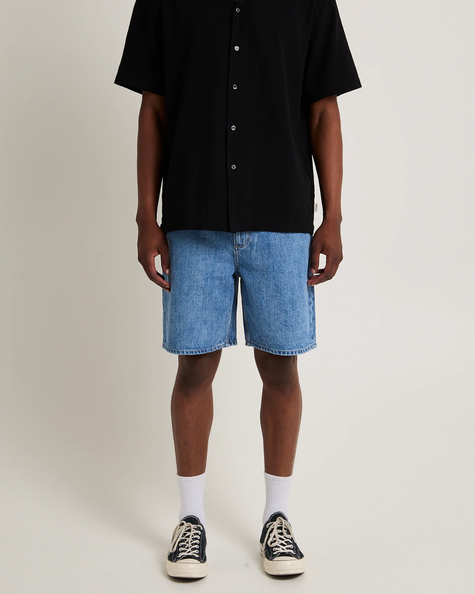L-Four Baggy Denim Shorts