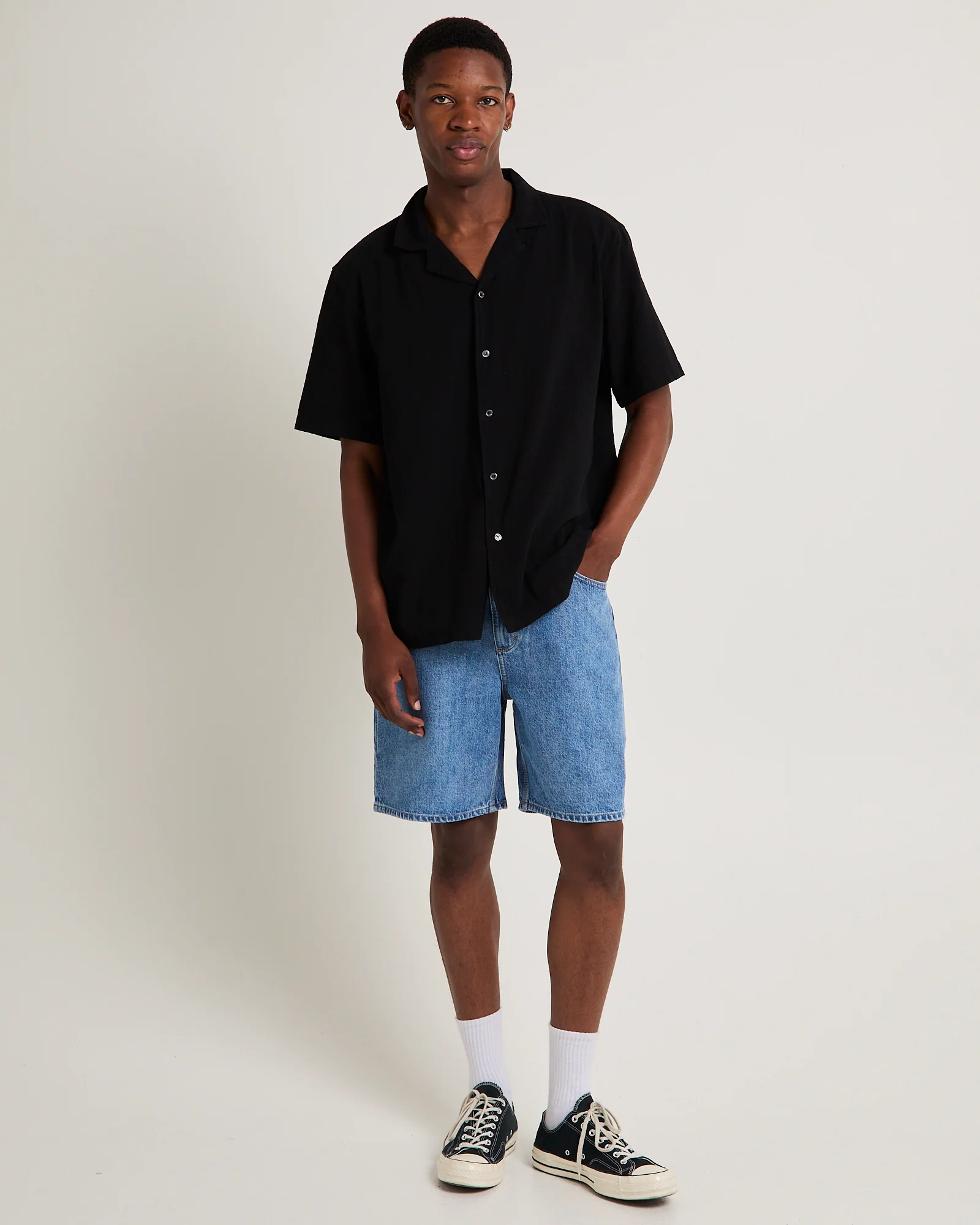L-Four Baggy Denim Shorts - Image 3