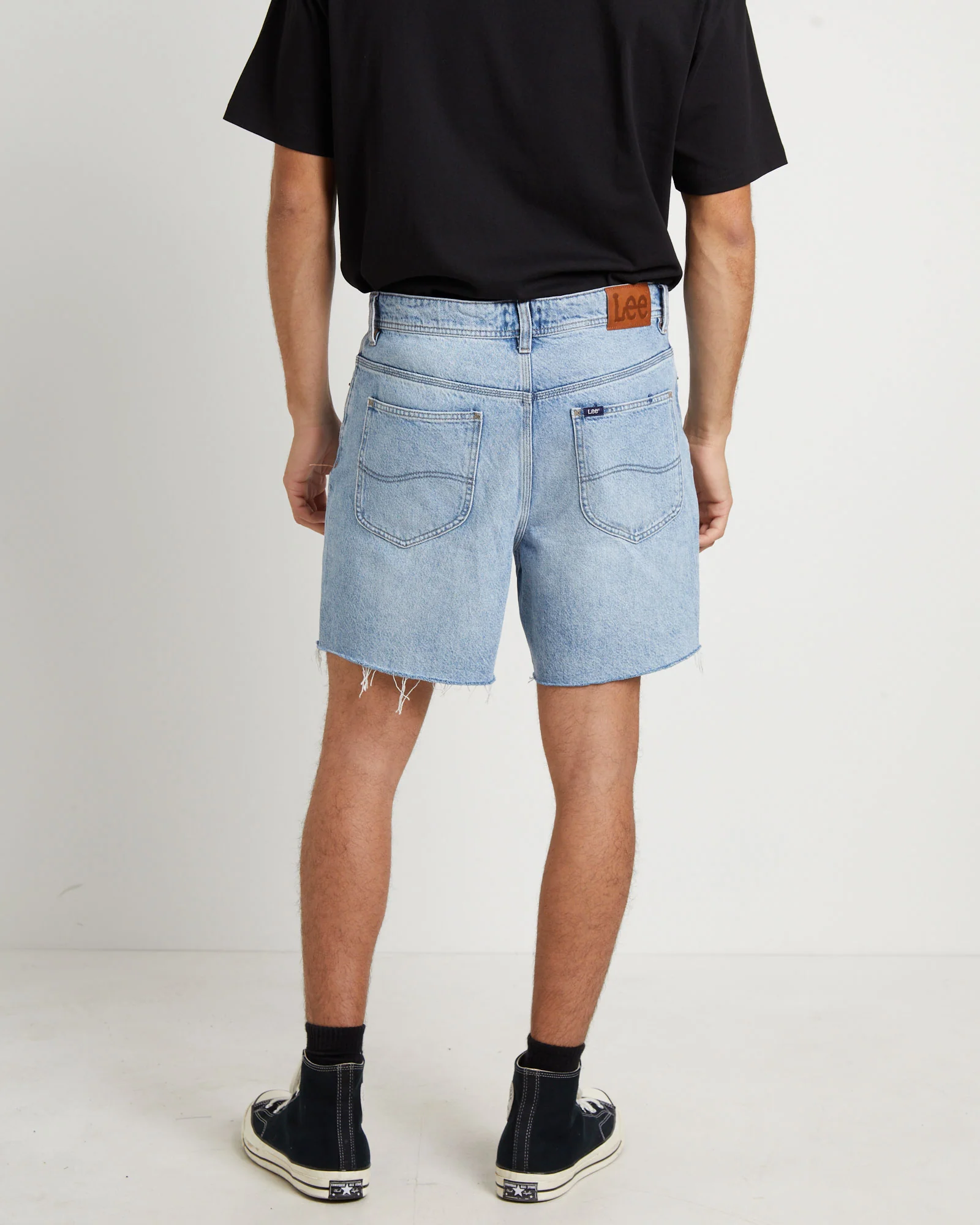 L-Four Baggy Denim Shorts in Raider - Image 4