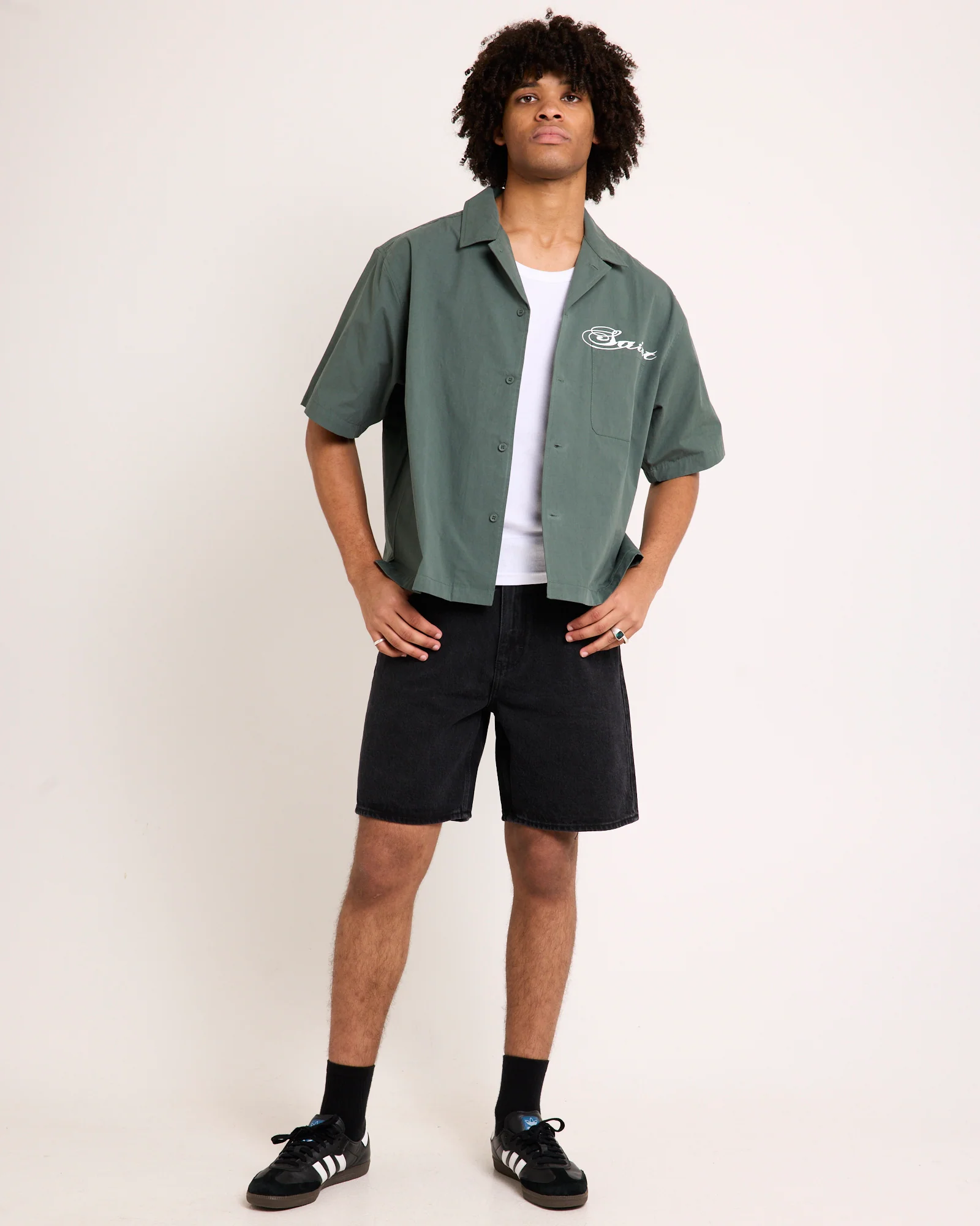 L-Four Baggy Denim Shorts