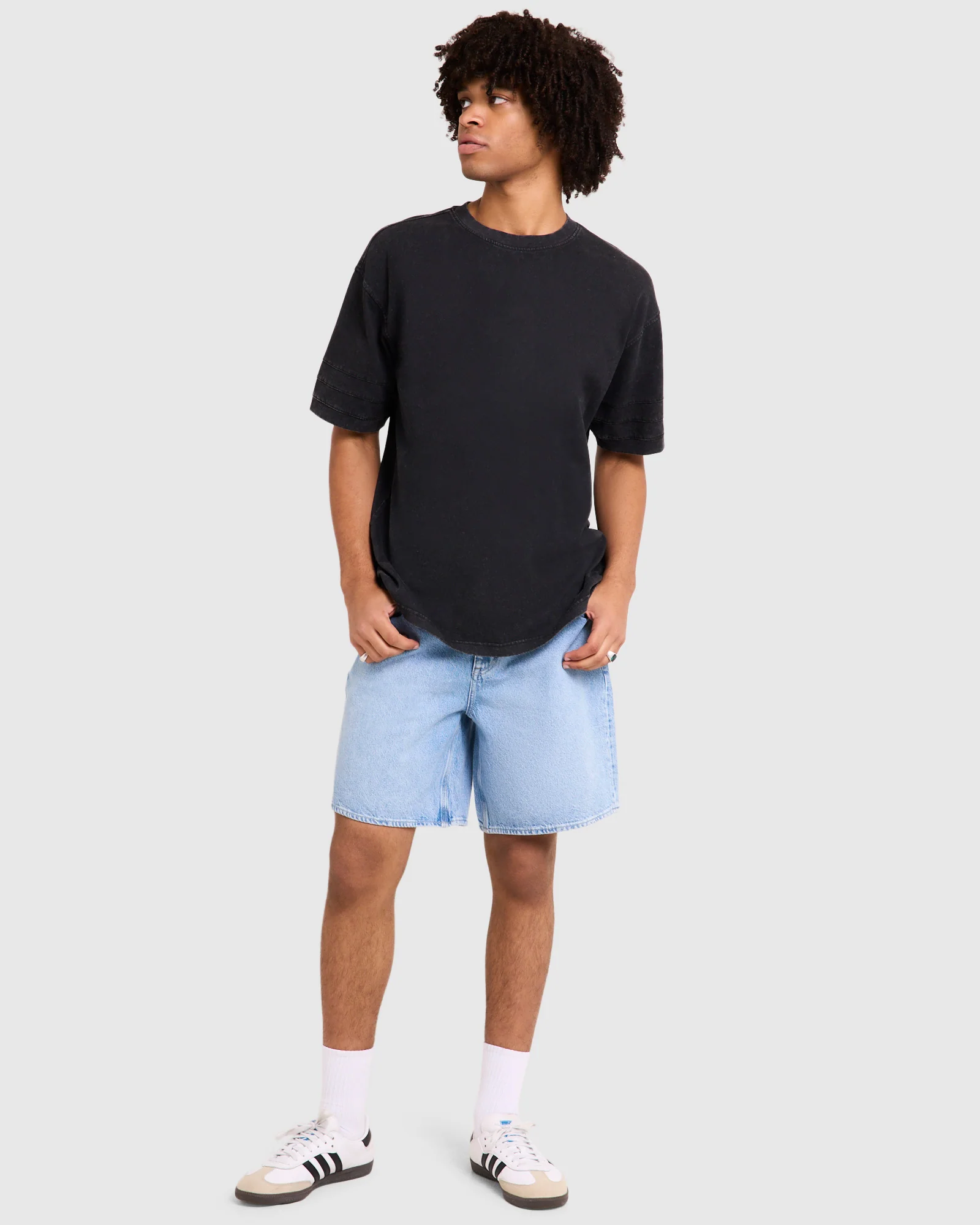 L-Four Baggy Denim Shorts - Image 3