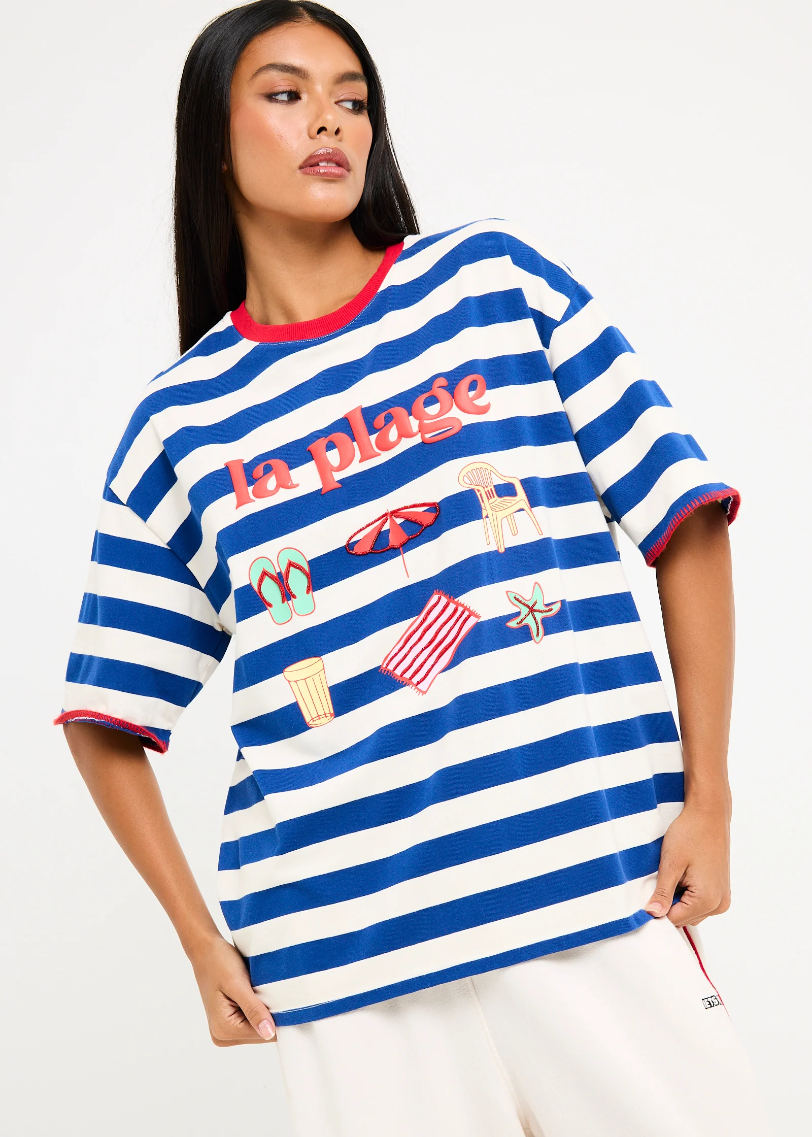 La Plage Stripe Short Sleeve T-Shirt