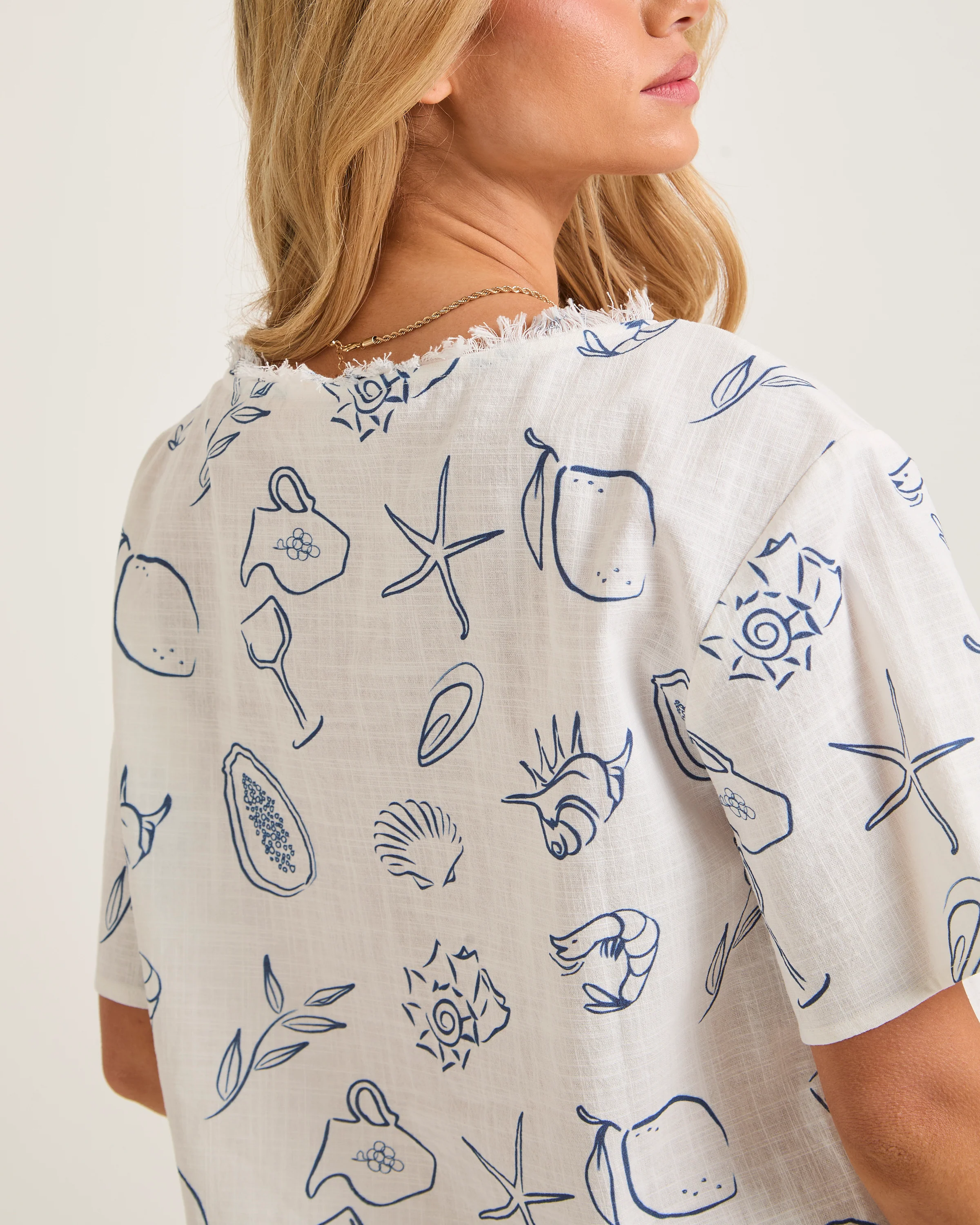 Laine Tie Front Blouse - Image 5