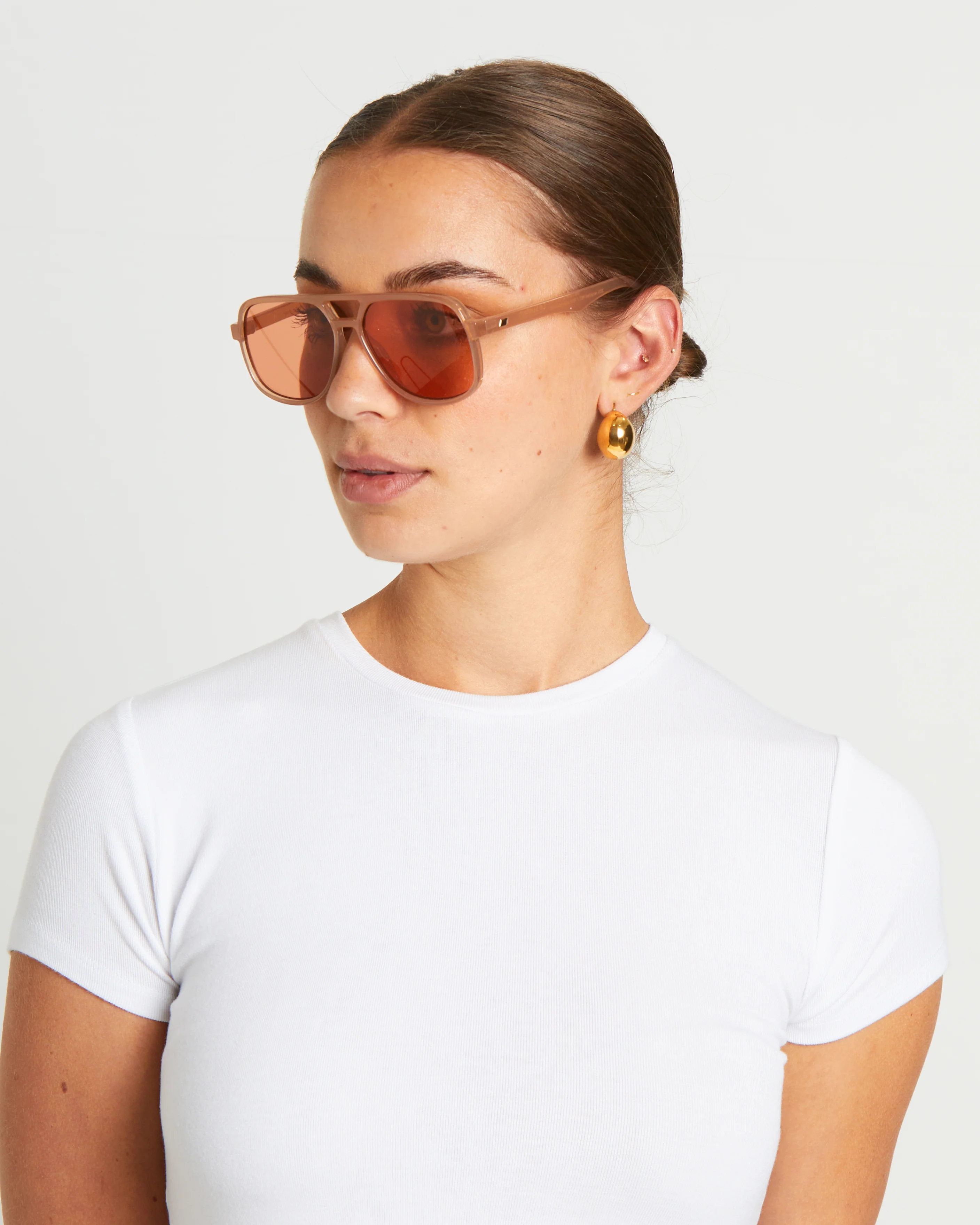 Le Sustain Trail Breaker Sunglasses in Clay/Cinnamon Tint