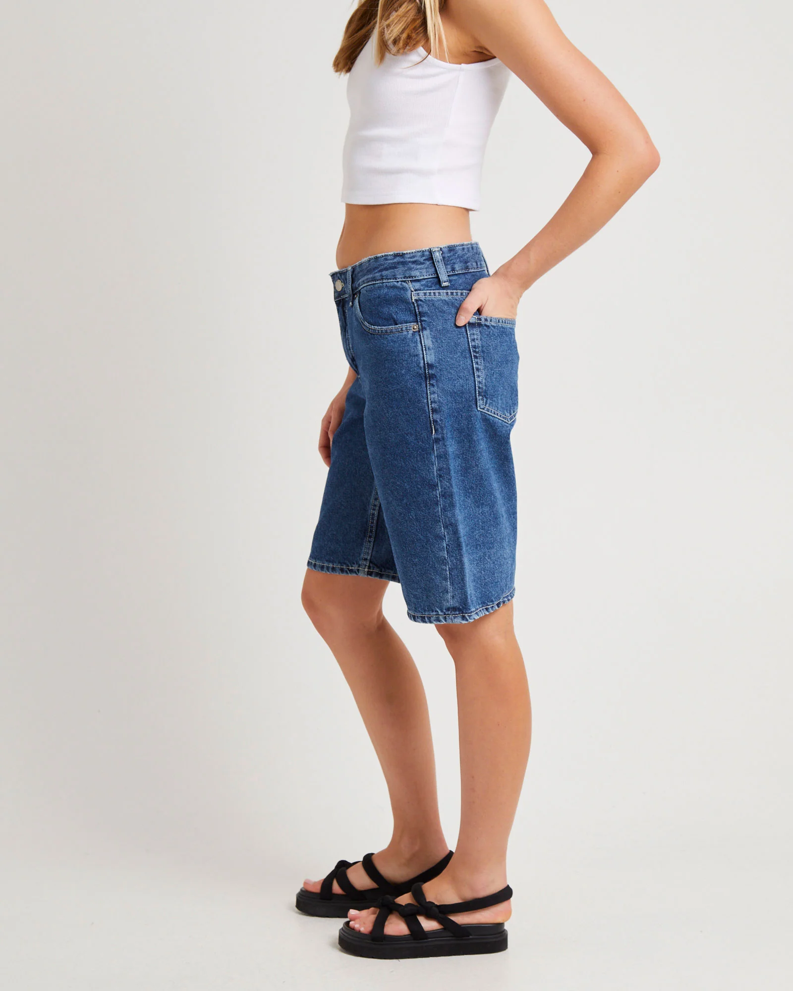 Lea Denim Jorts - Image 4