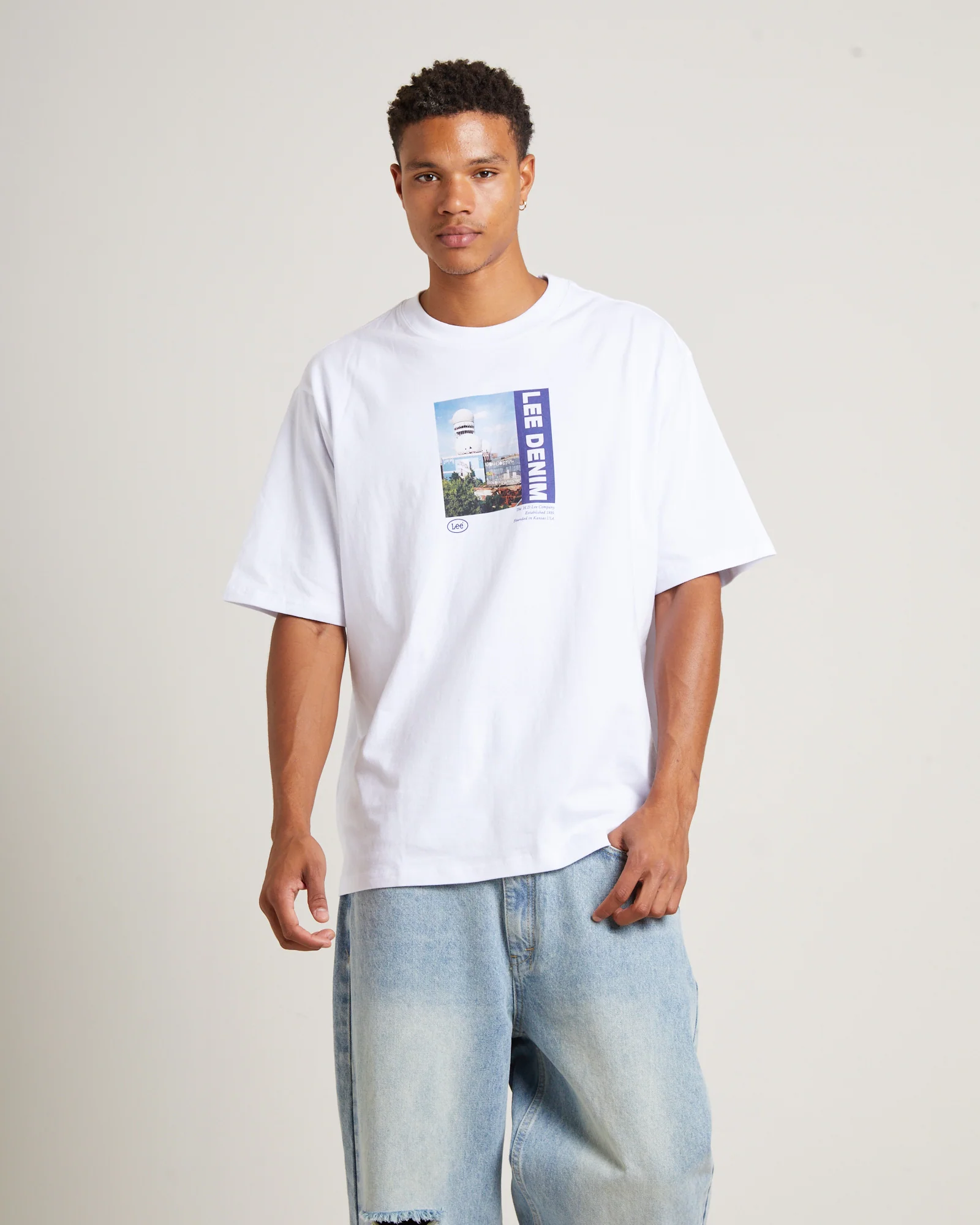 Lee Homme Baggy T-Shirt in Vintage White