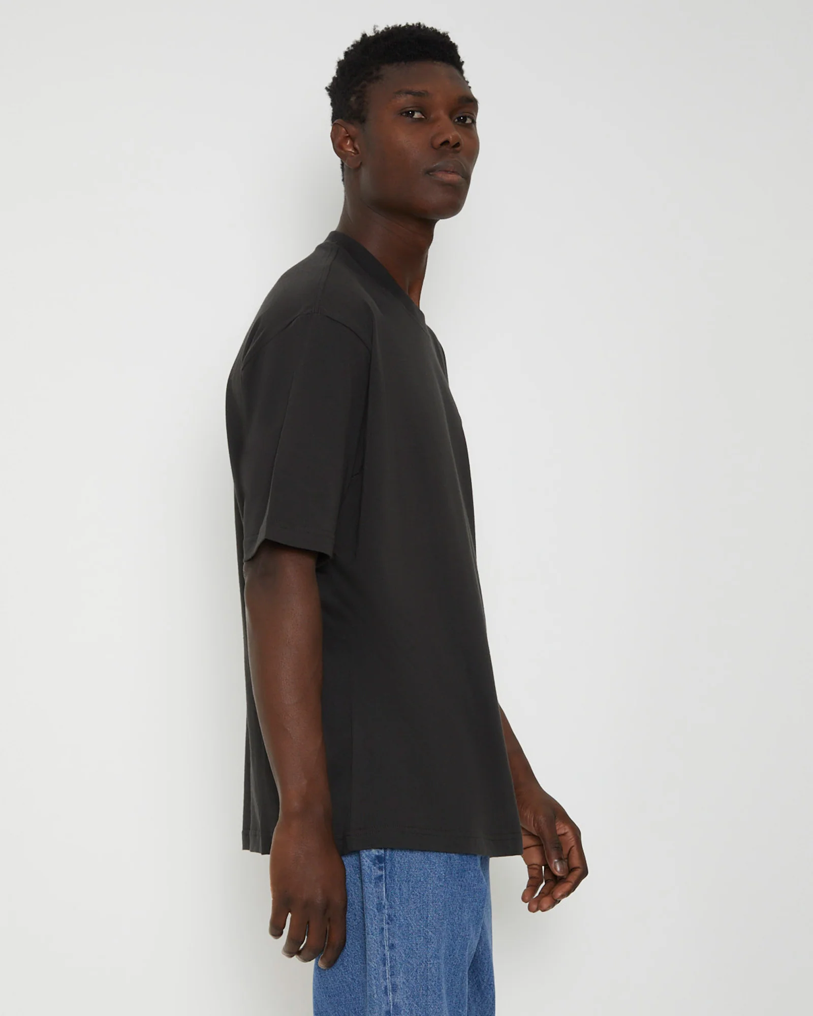 Lee Limited Baggy Short Sleeve T-Shirt in Worn Black - Image 4