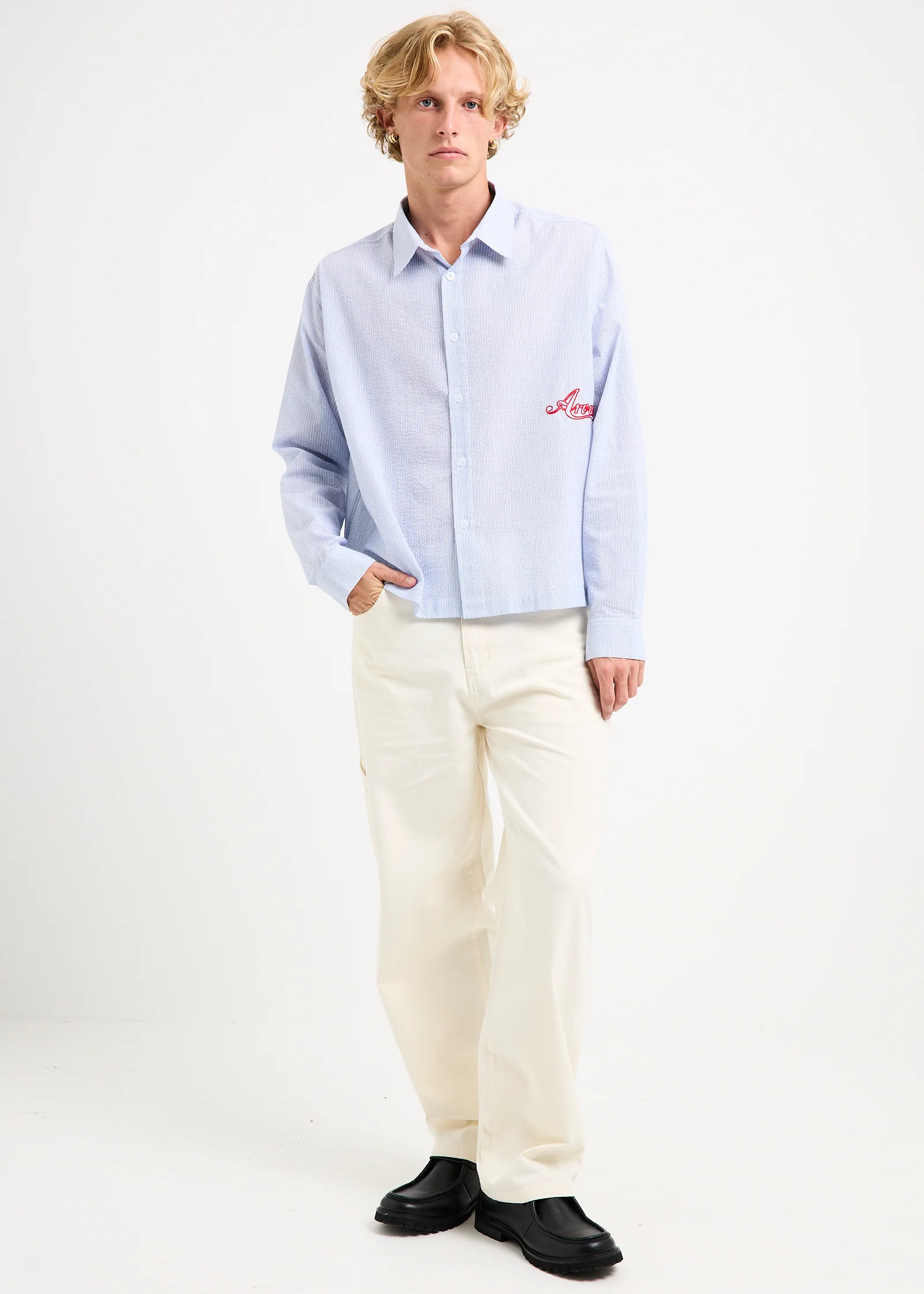 Leon Long Sleeve Cropped Shirt - Image 3