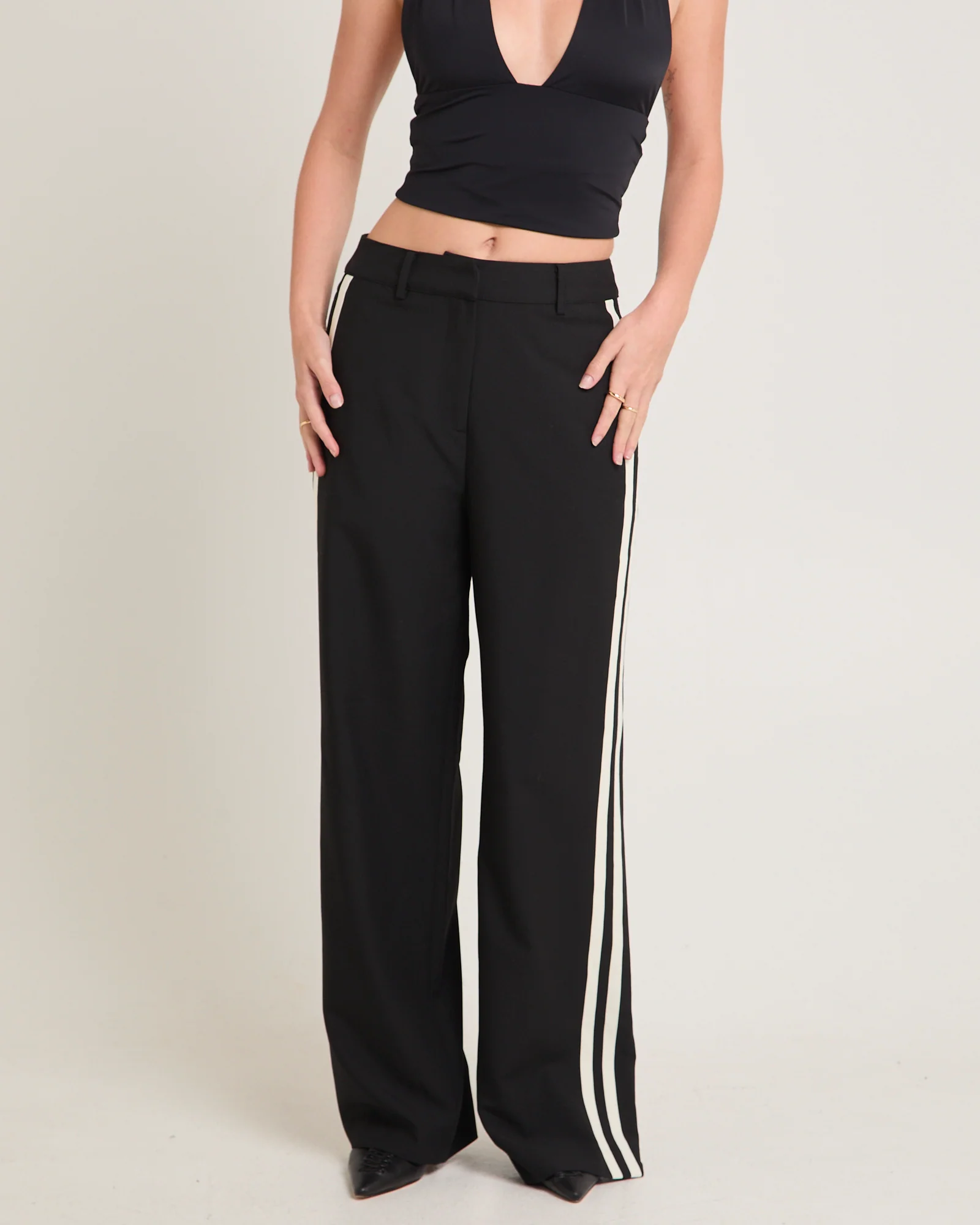 Leon Stripe Detail Suit Pants - Image 4