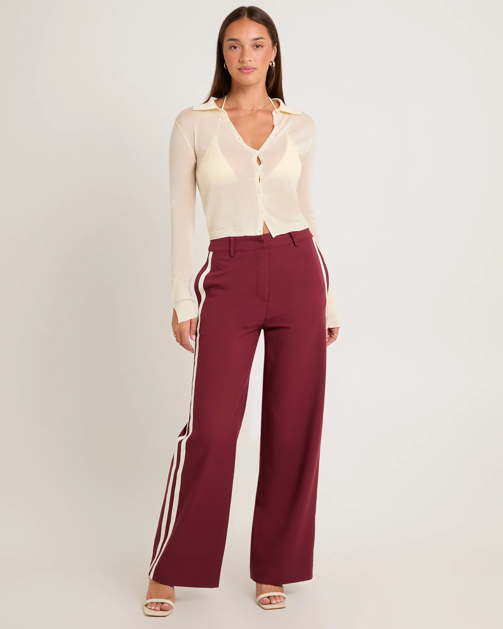 Leon Stripe Detail Suit Pants - Image 3