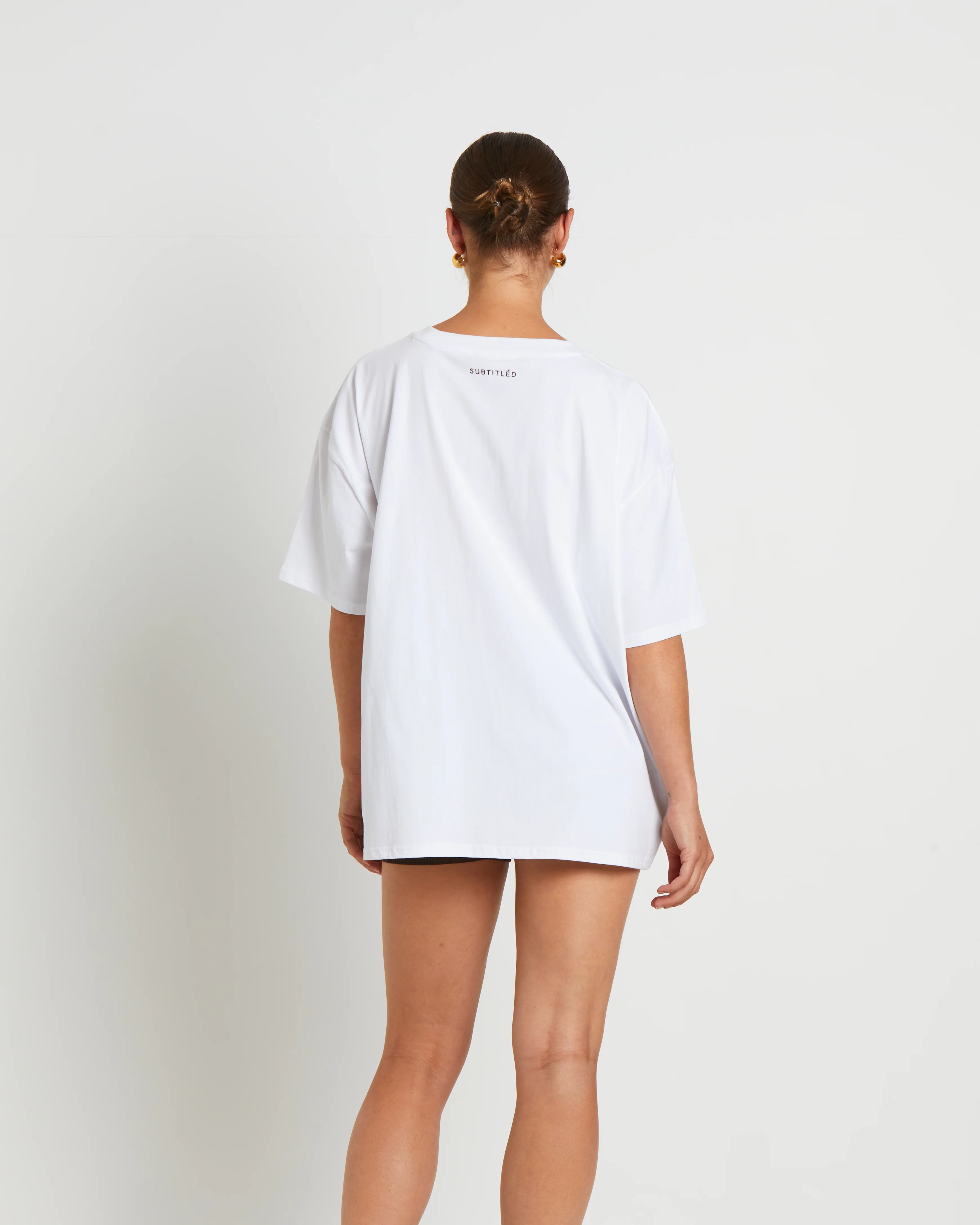 Let Go Oversized T-Shirt in White - Image 2