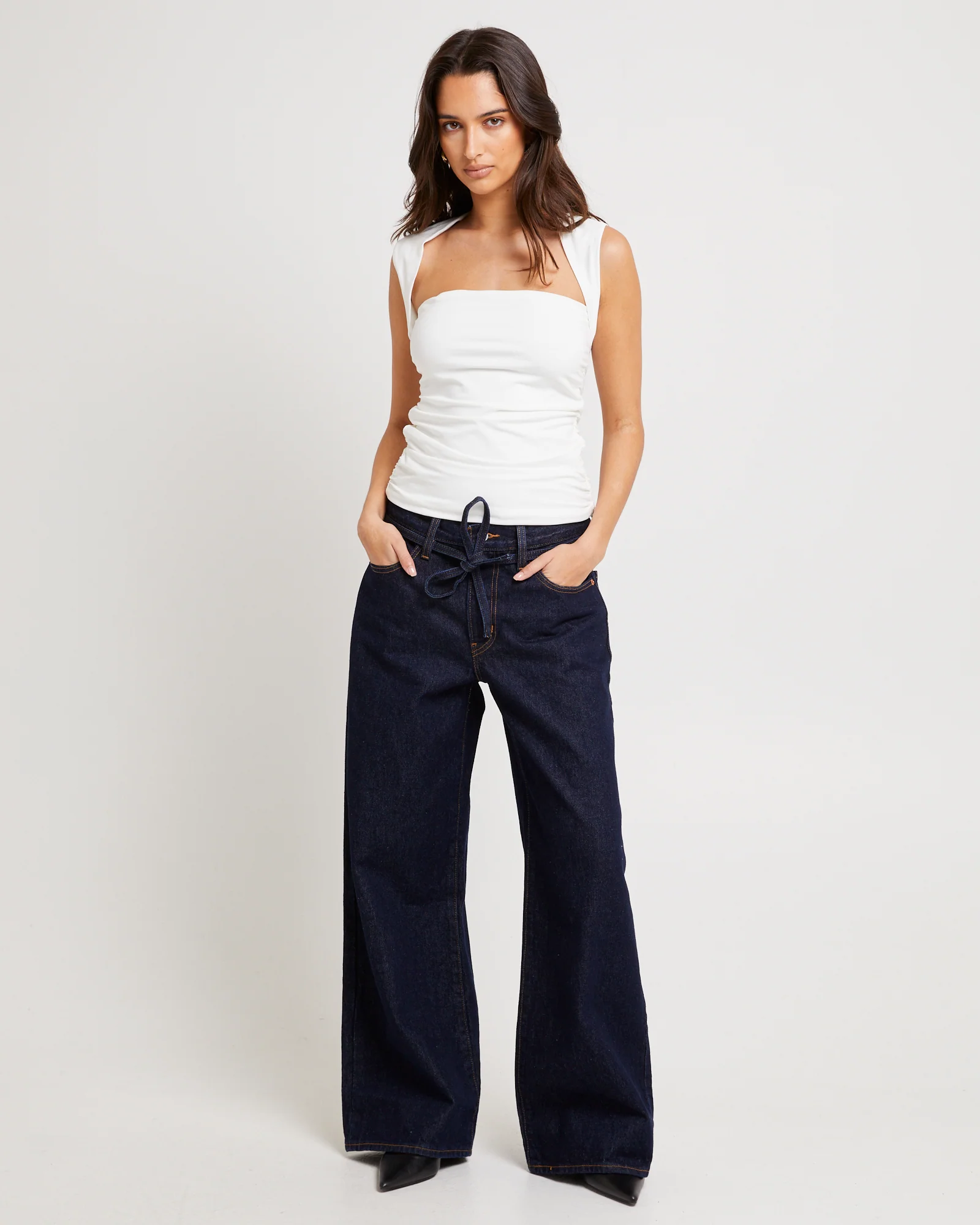 Lila Sweatheart Neck Top - Image 3