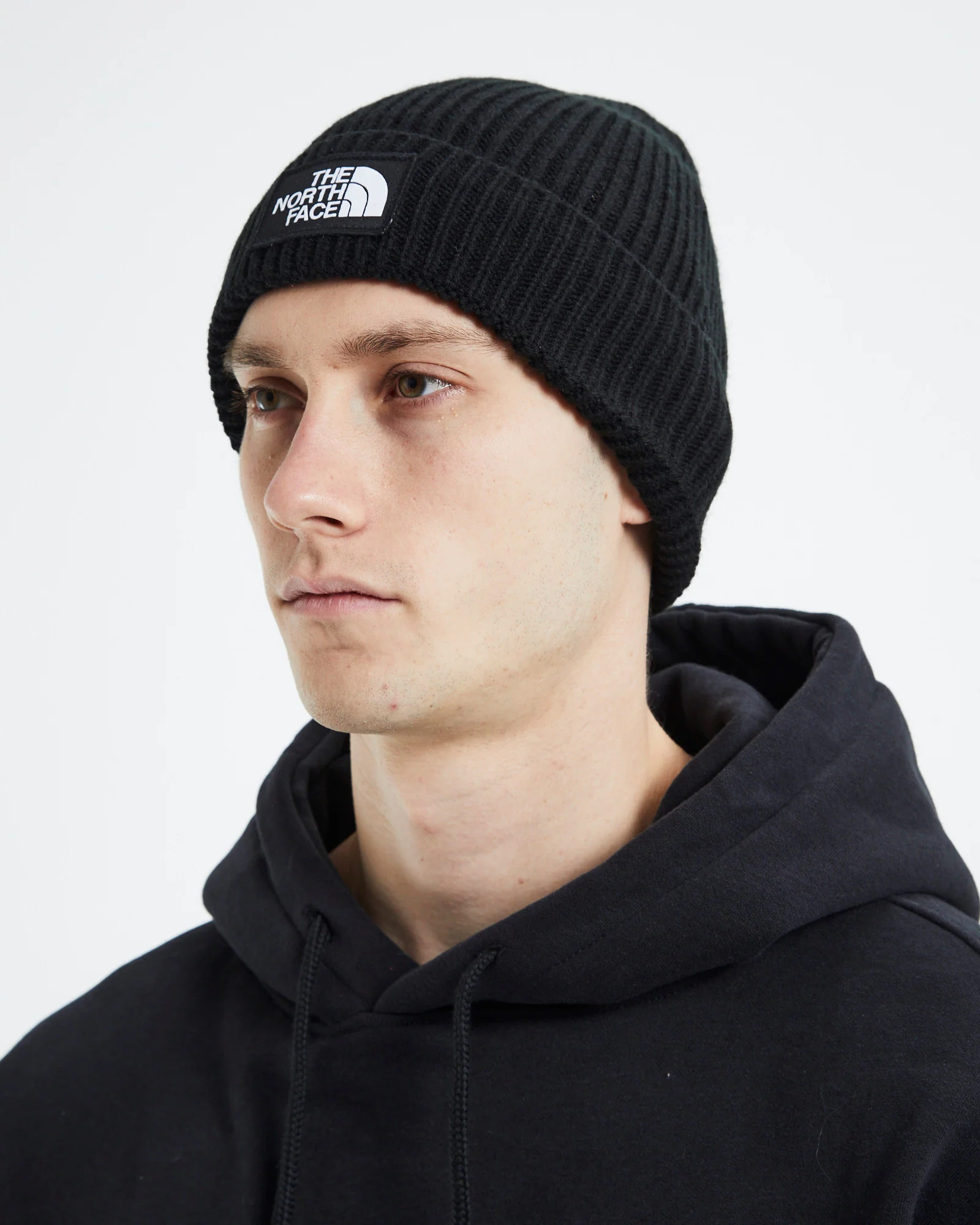 Logo Box Cuff Beanie Black - Image 2