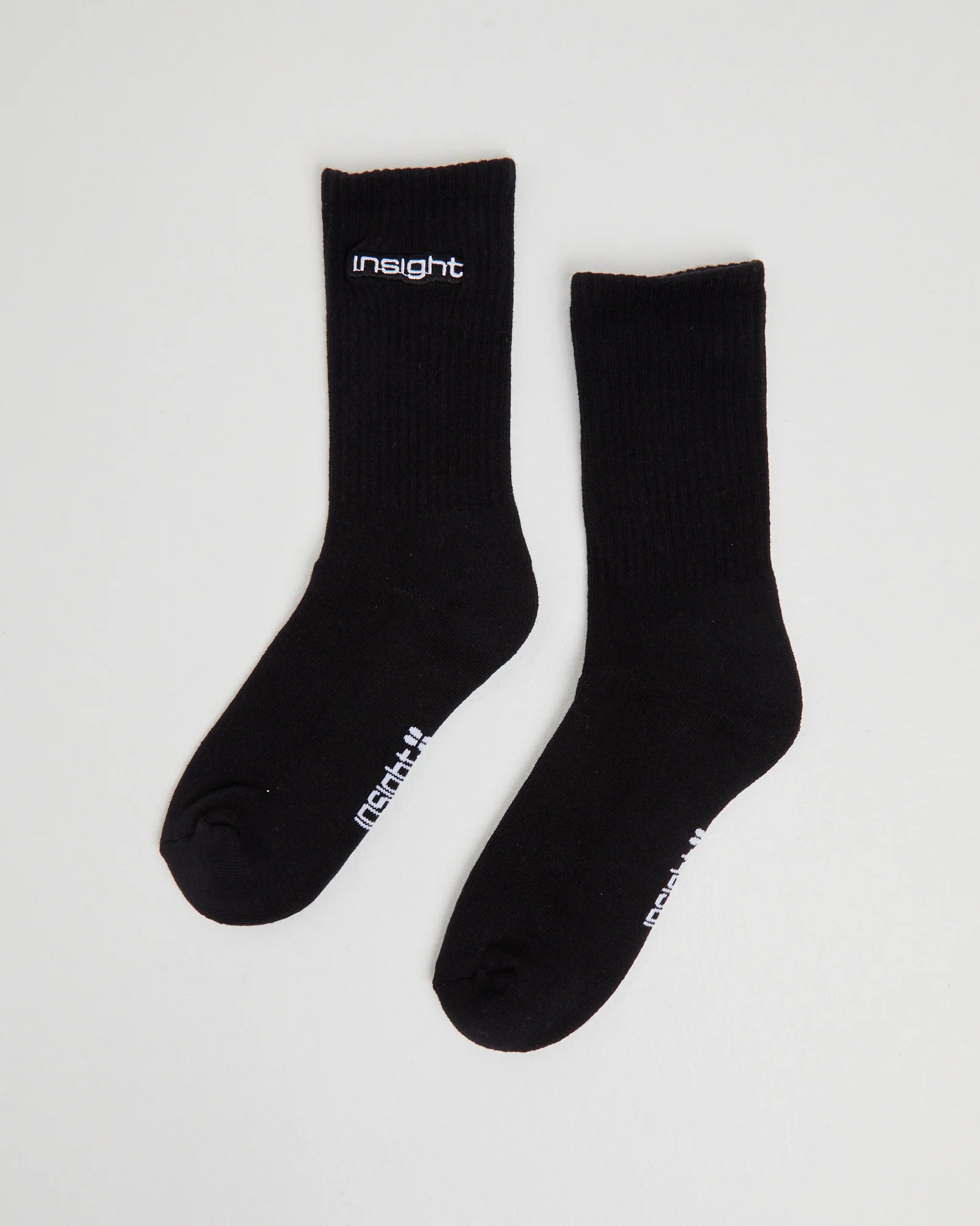 Logo Crew Socks 3 Pack Black - Image 4