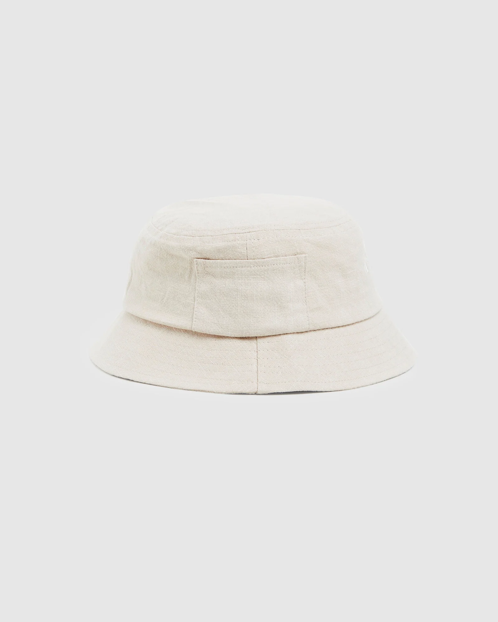Logo Linen Bucket Hat Natural - Image 3