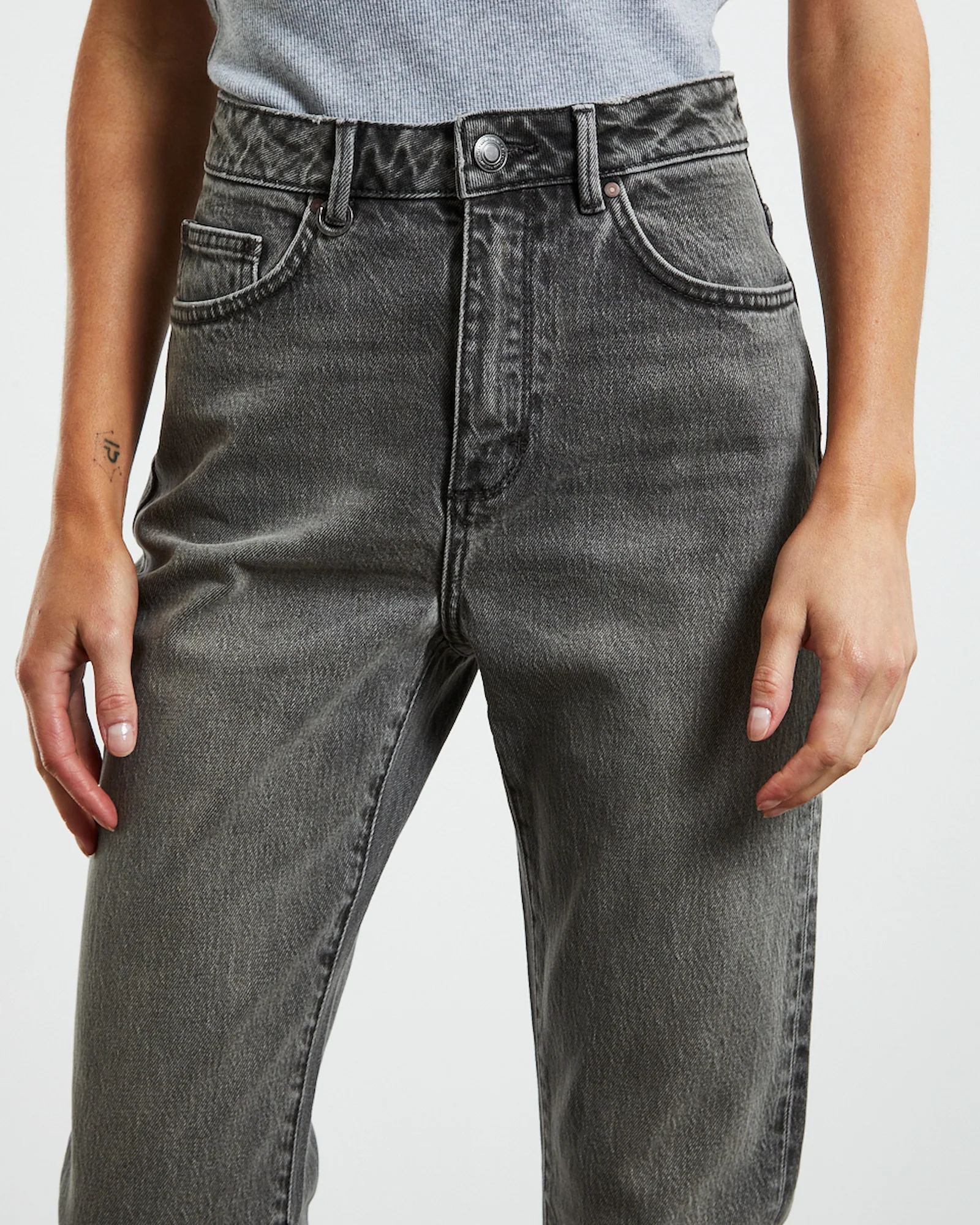 Lola Mom Jeans Fade Away Black - Image 5