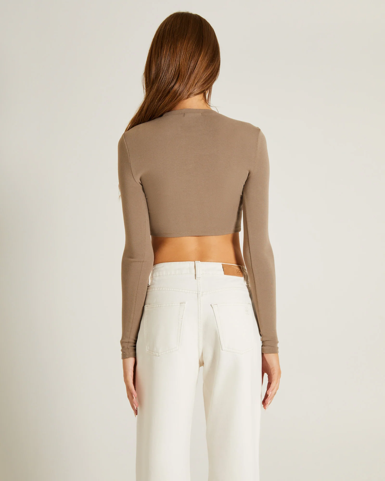 Long Sleeve Crop Top - Image 2