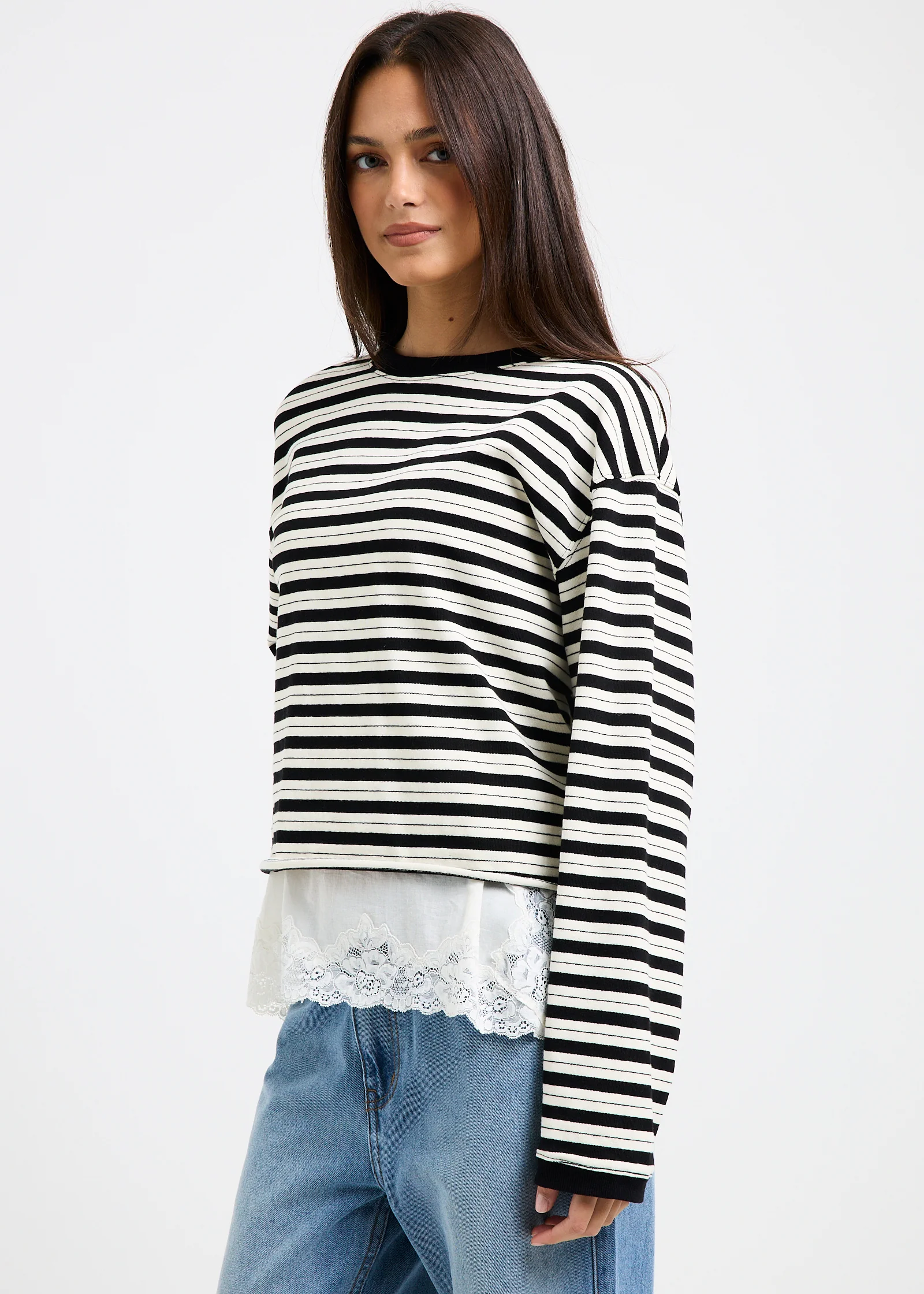 Long Sleeve Stripe Top - Image 5