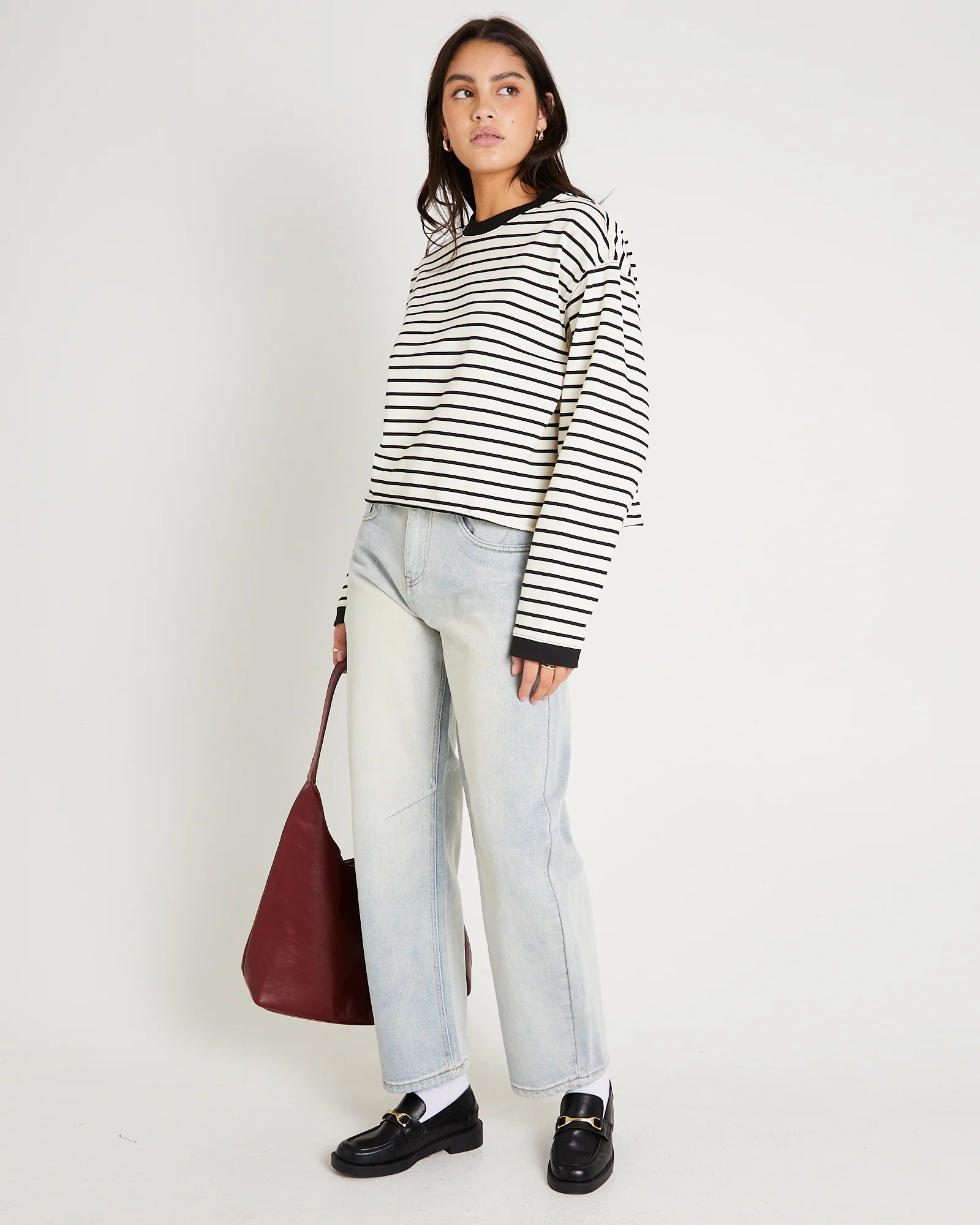 Long Sleeve Stripe Top - Image 4