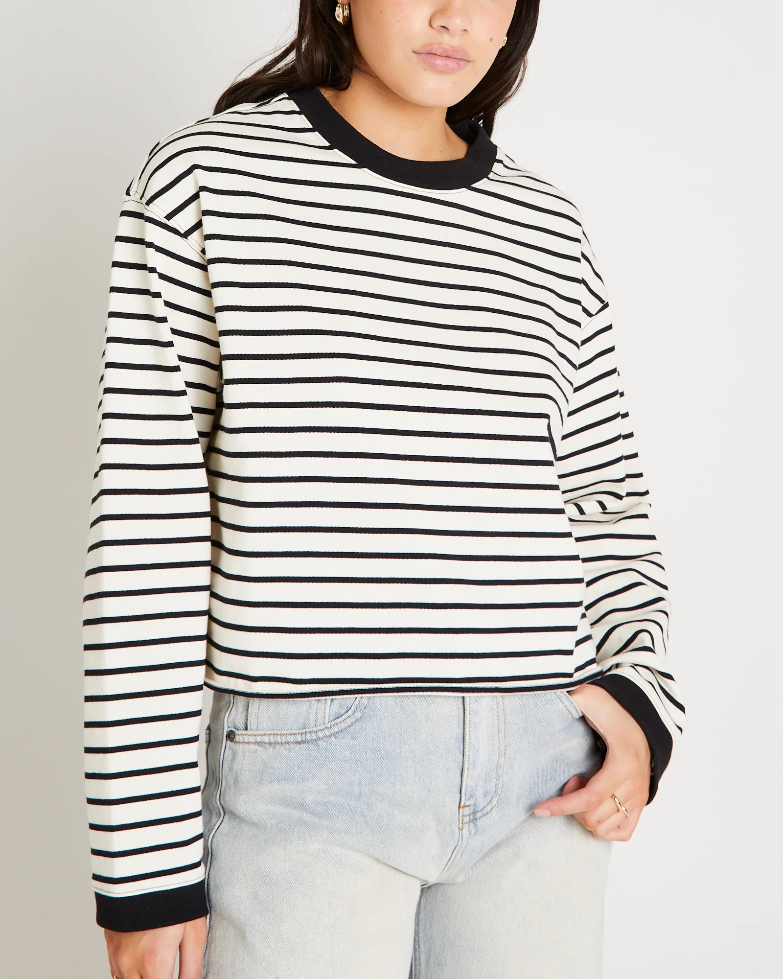 Long Sleeve Stripe Top - Image 6