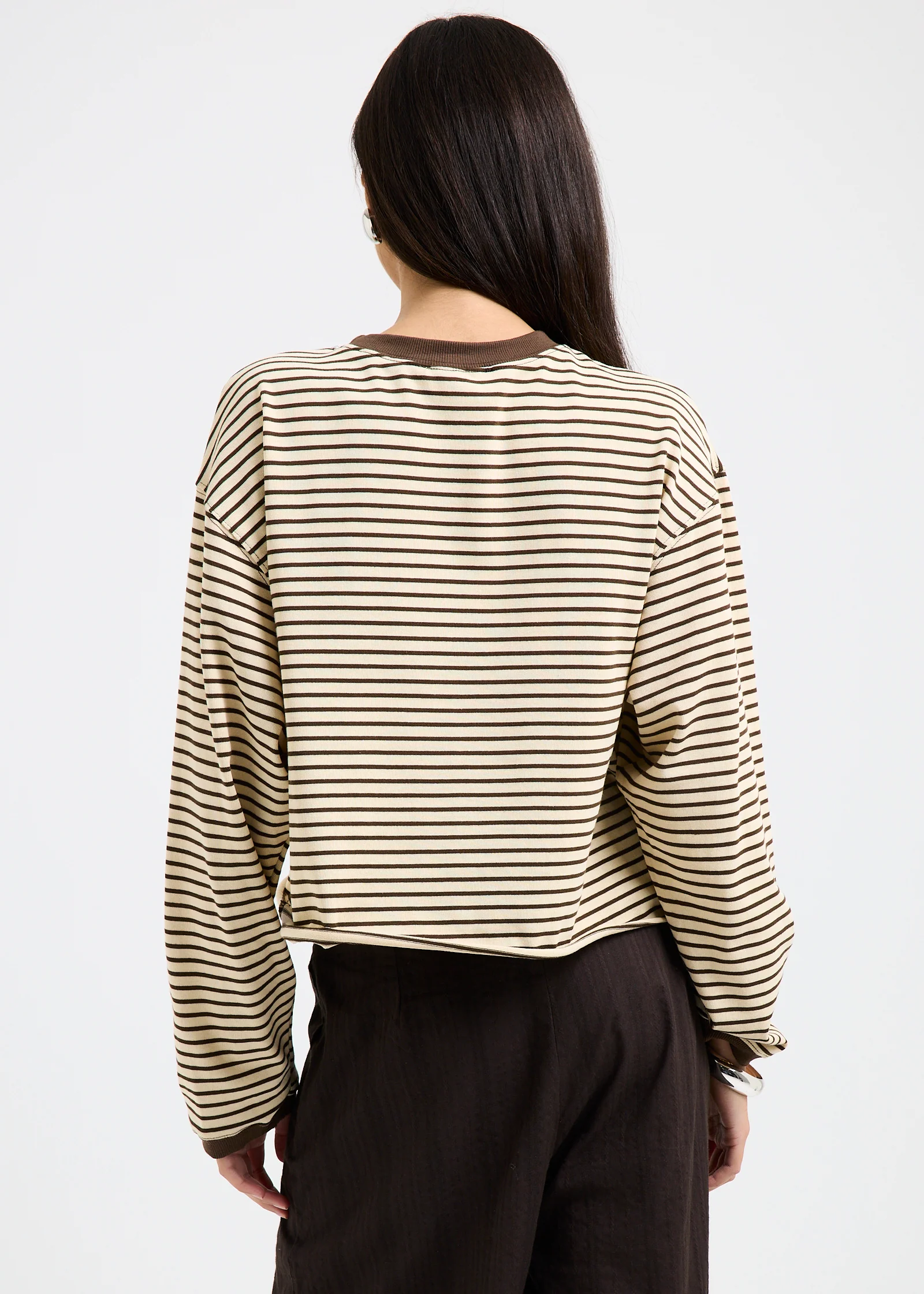 Long Sleeve Stripe Top - Image 2