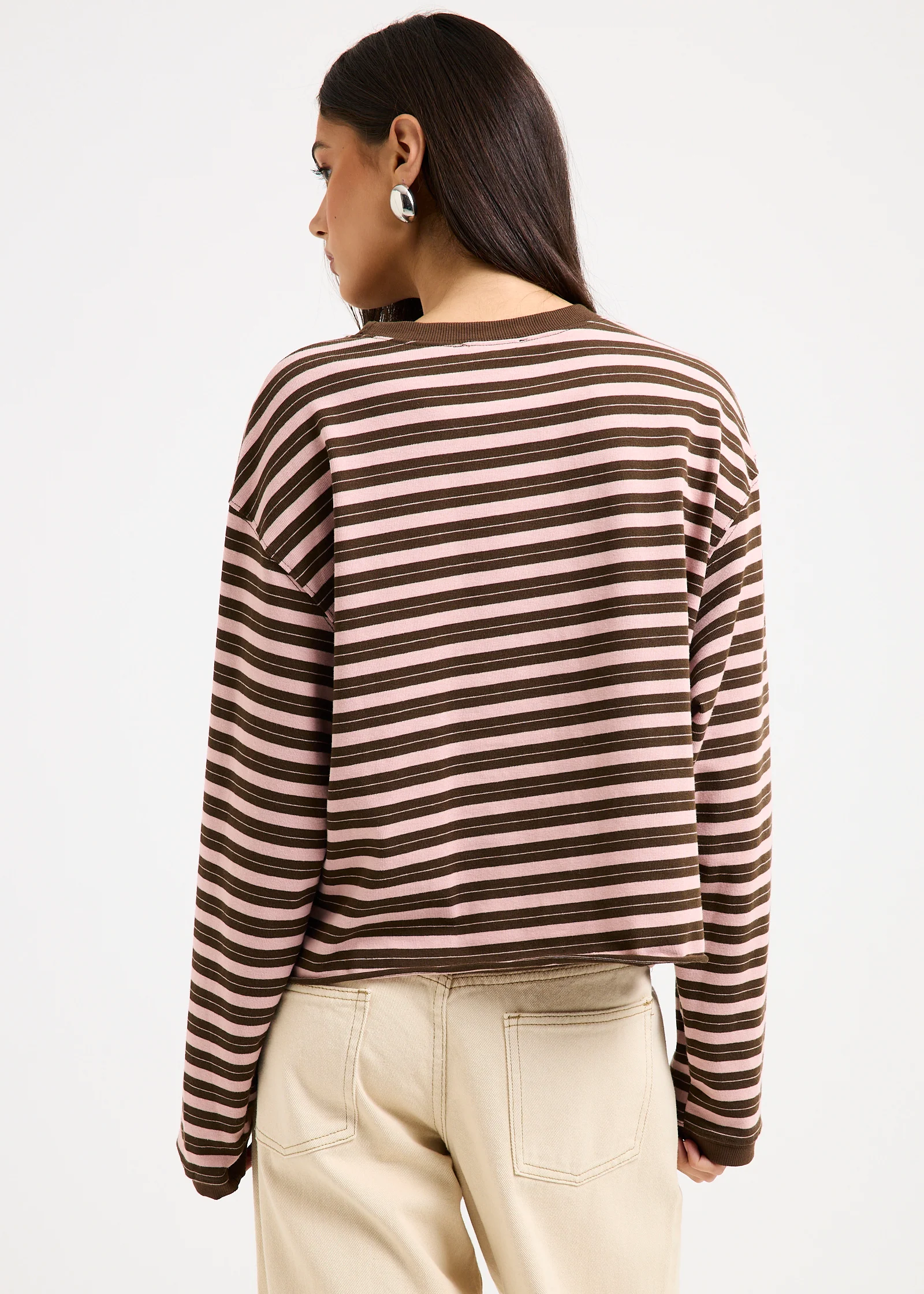 Long Sleeve Stripe Top - Image 2