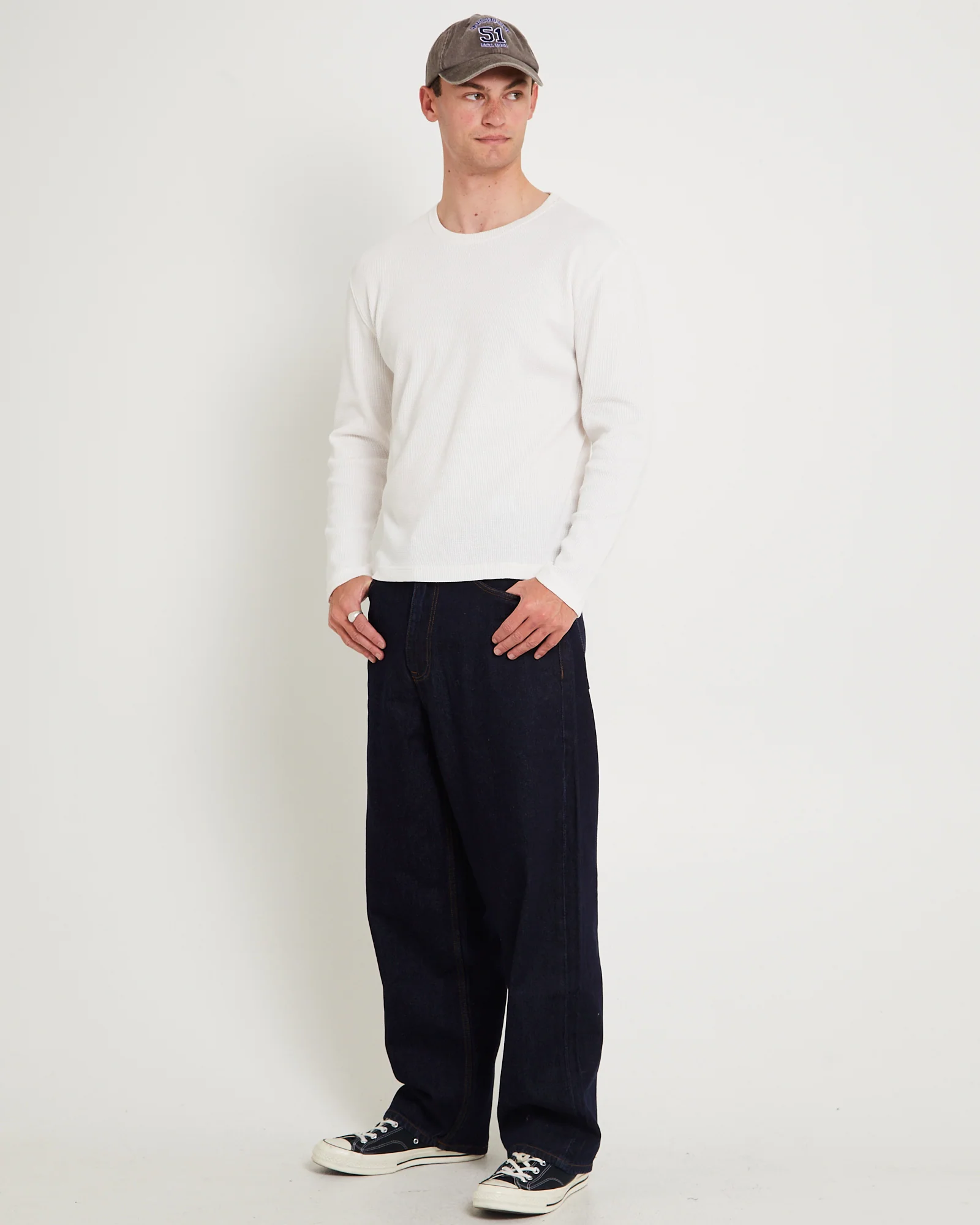 Long Sleeve Waffle Shirt - Image 4