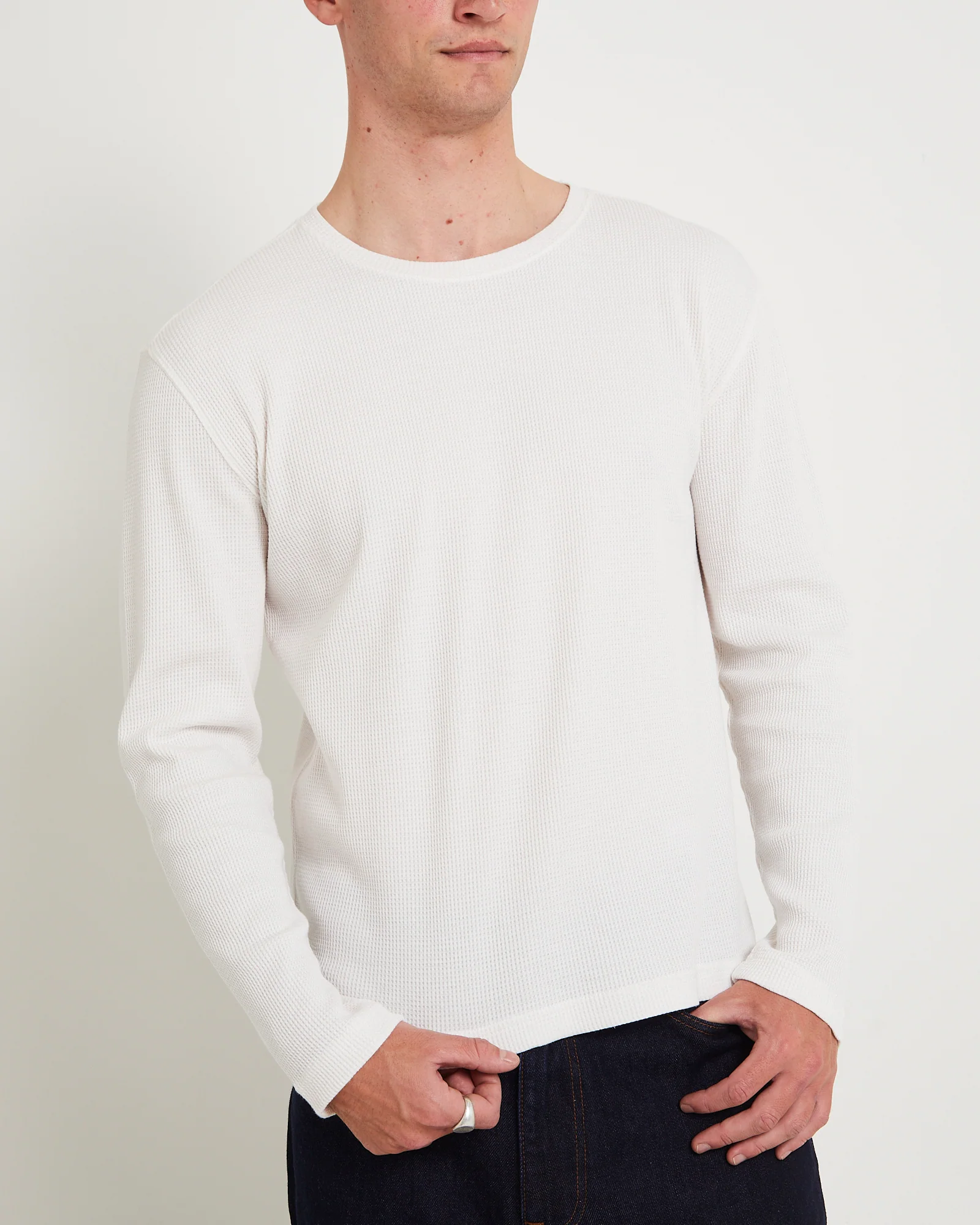 Long Sleeve Waffle Shirt - Image 5