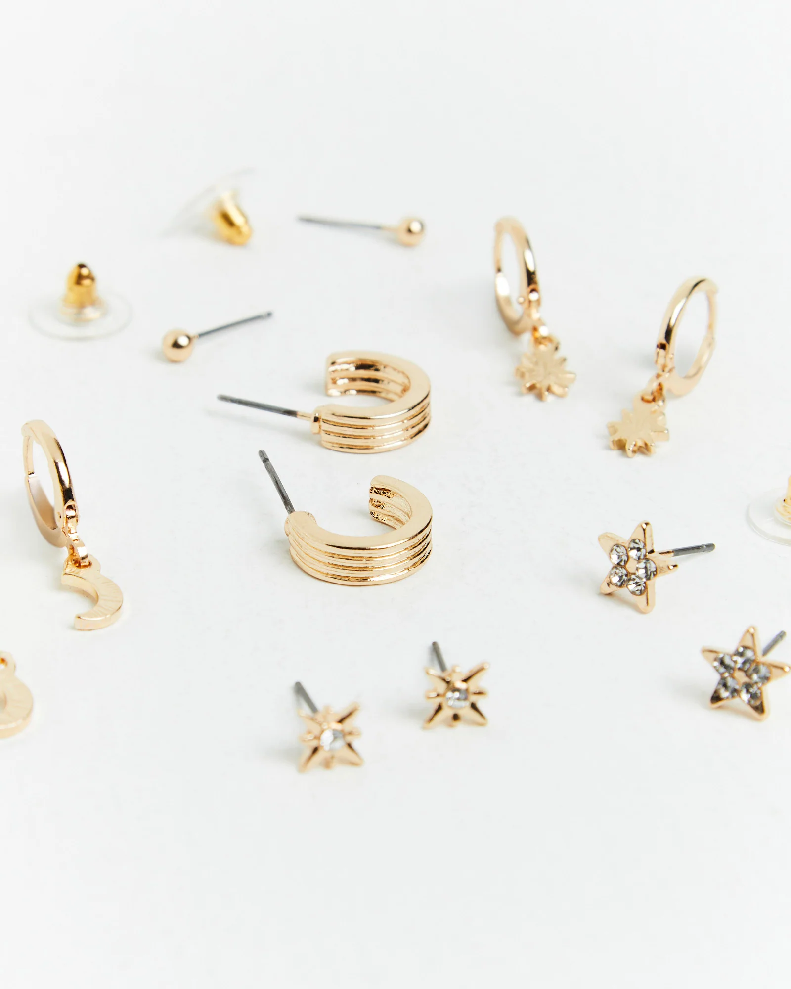 Lorena Earrings Pack in Gold - Image 5