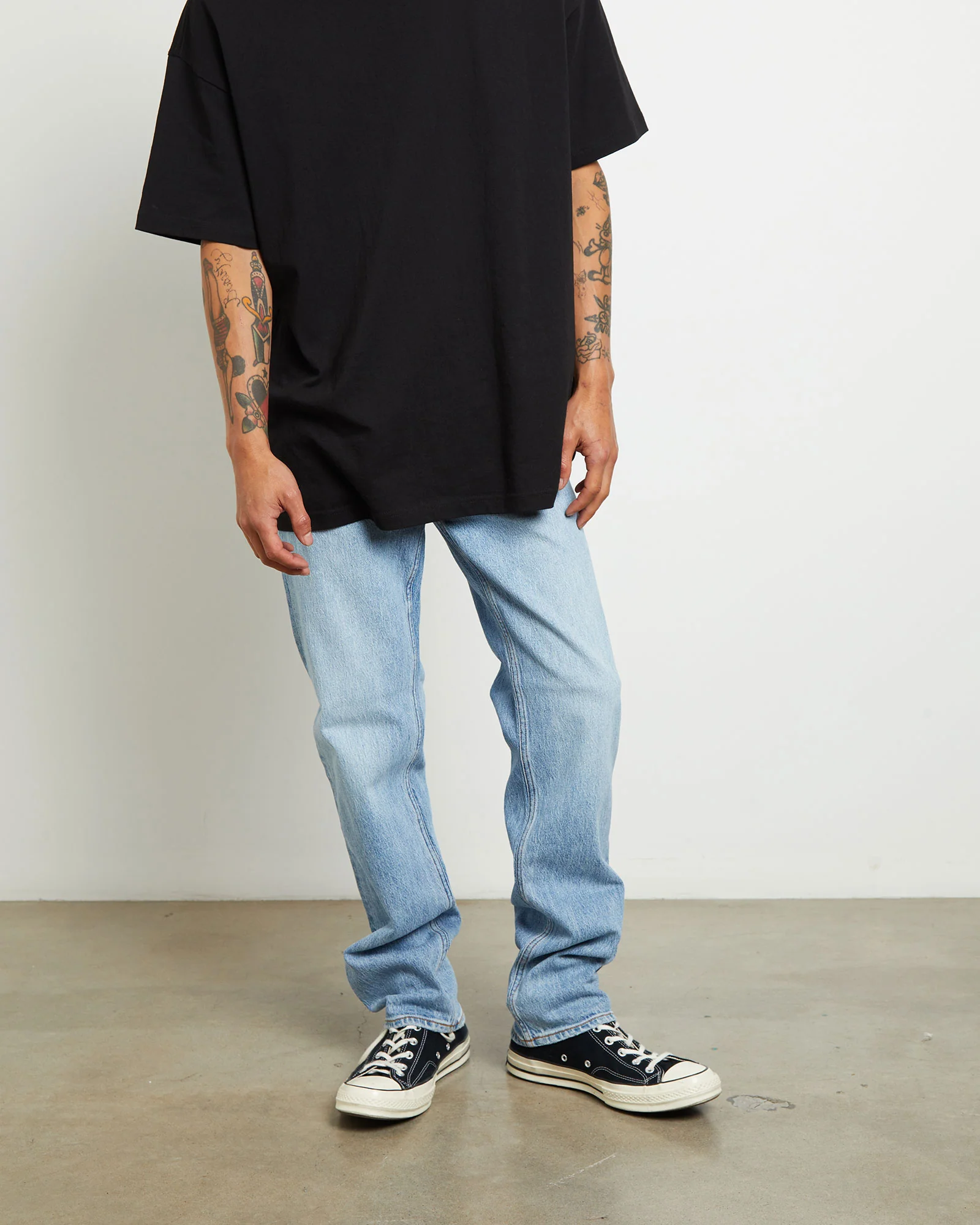 Lou Straight Denim Jeans in Roman Blue
