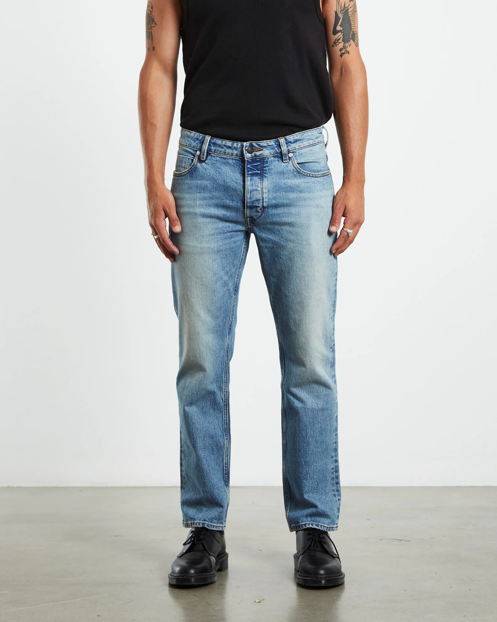 Lou Straight Denim Jeans Tone