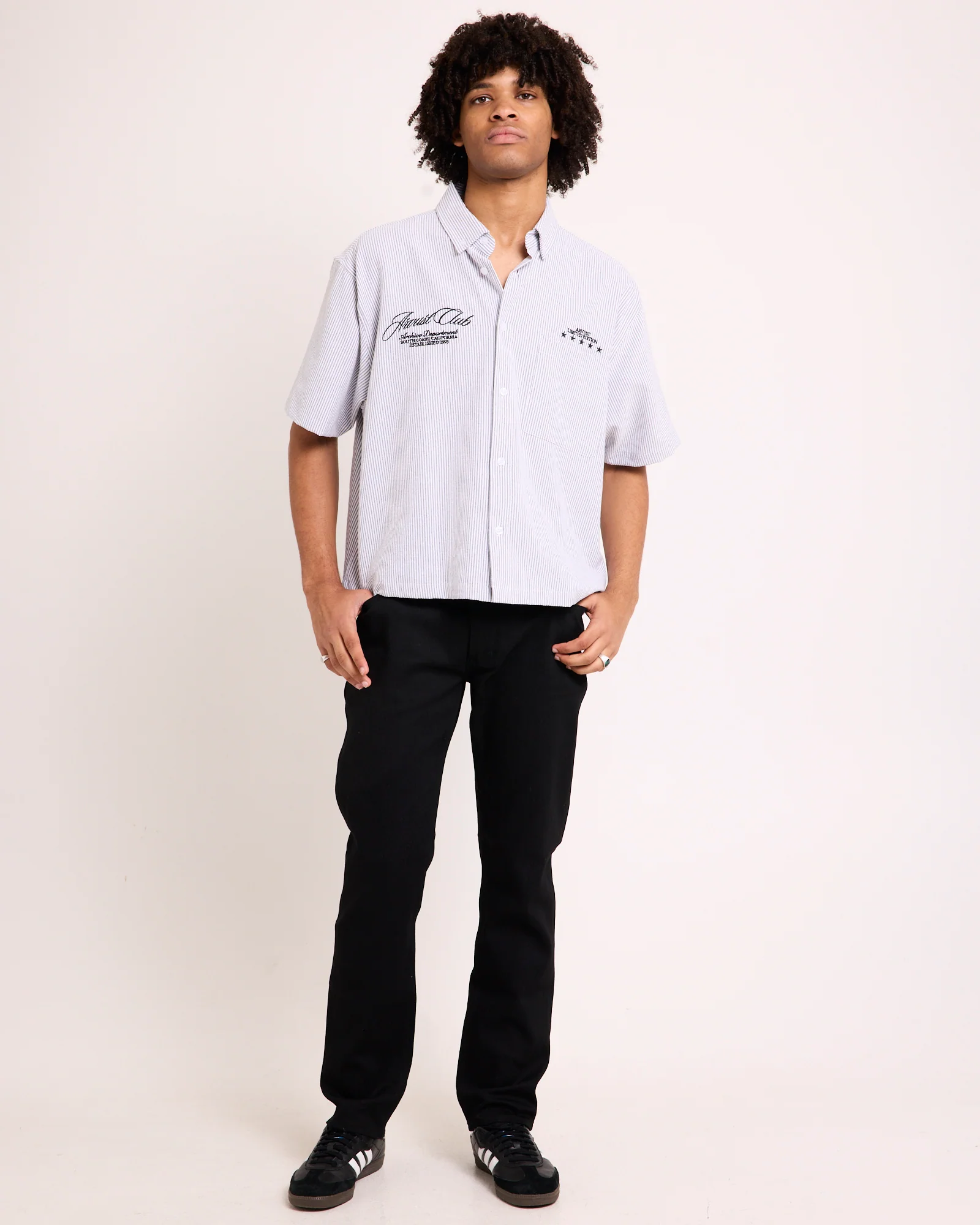 Lou Straight Denim Jeans Sharp Black