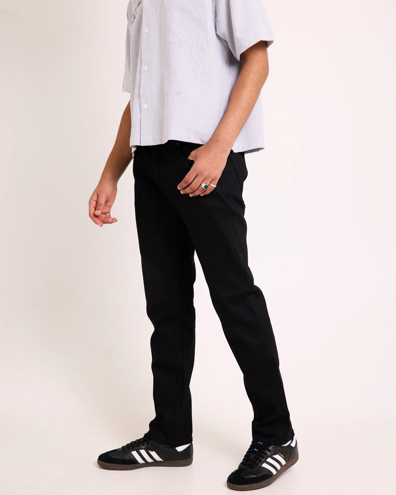 Lou Straight Denim Jeans Sharp Black - Image 3