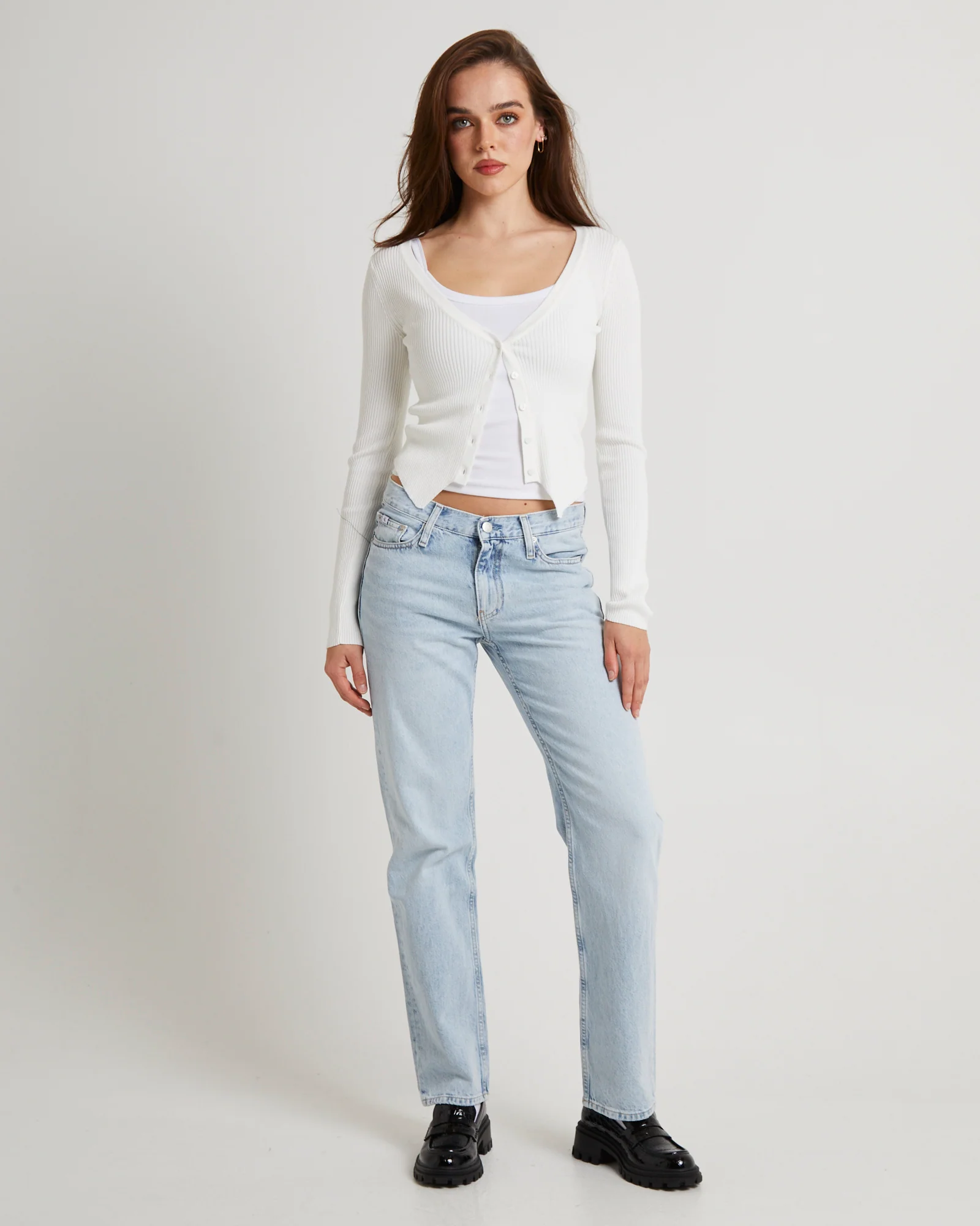 Low Rise Straight Jeans - Image 3
