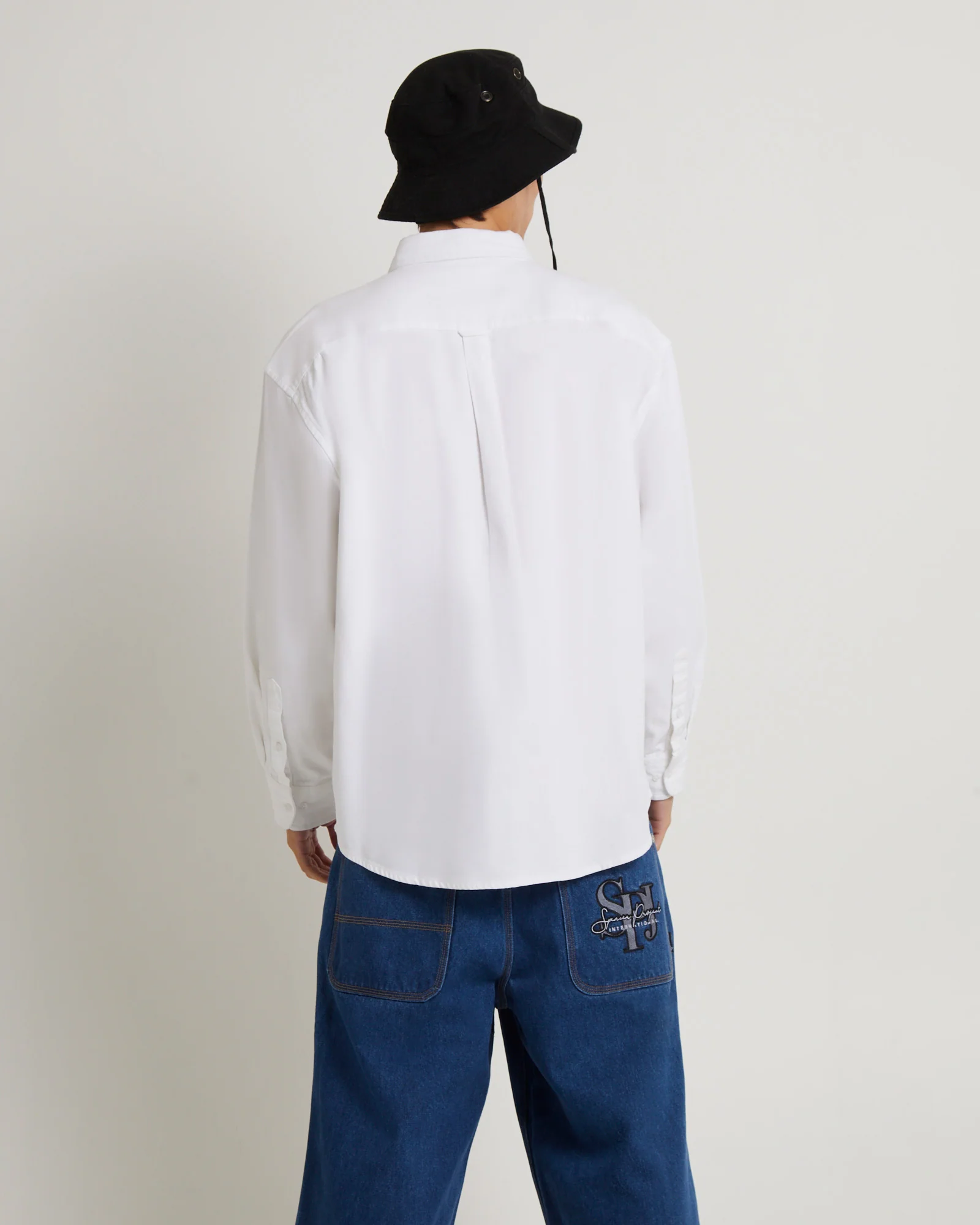 Loxana Heavyweight Long Sleeve Shirt White - Image 2