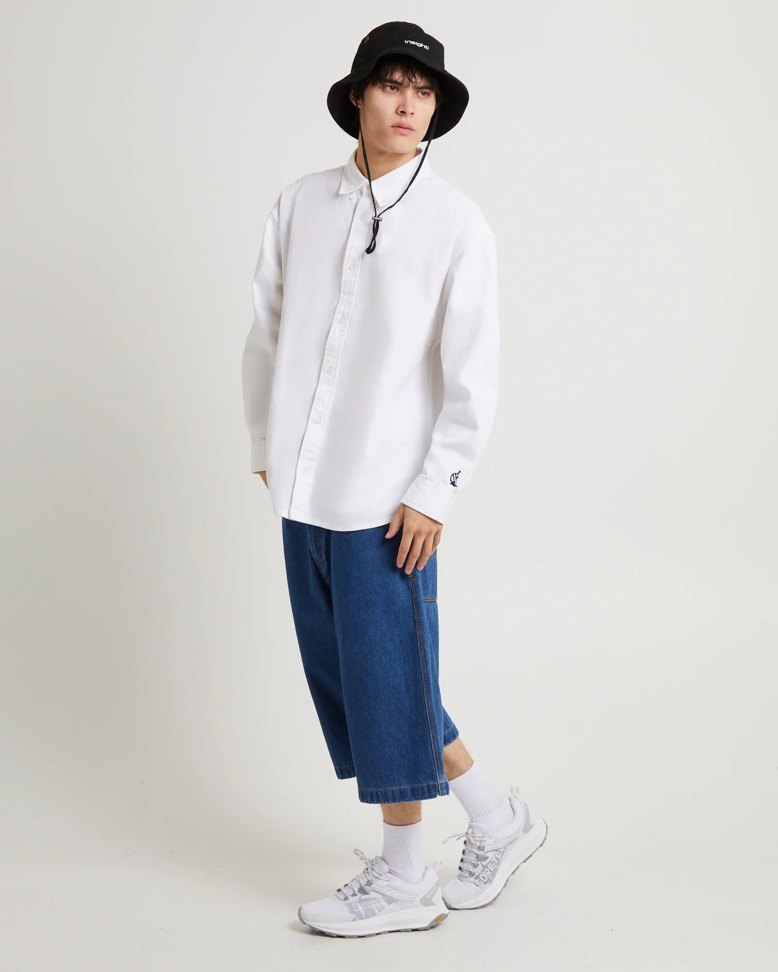 Loxana Heavyweight Long Sleeve Shirt White - Image 4