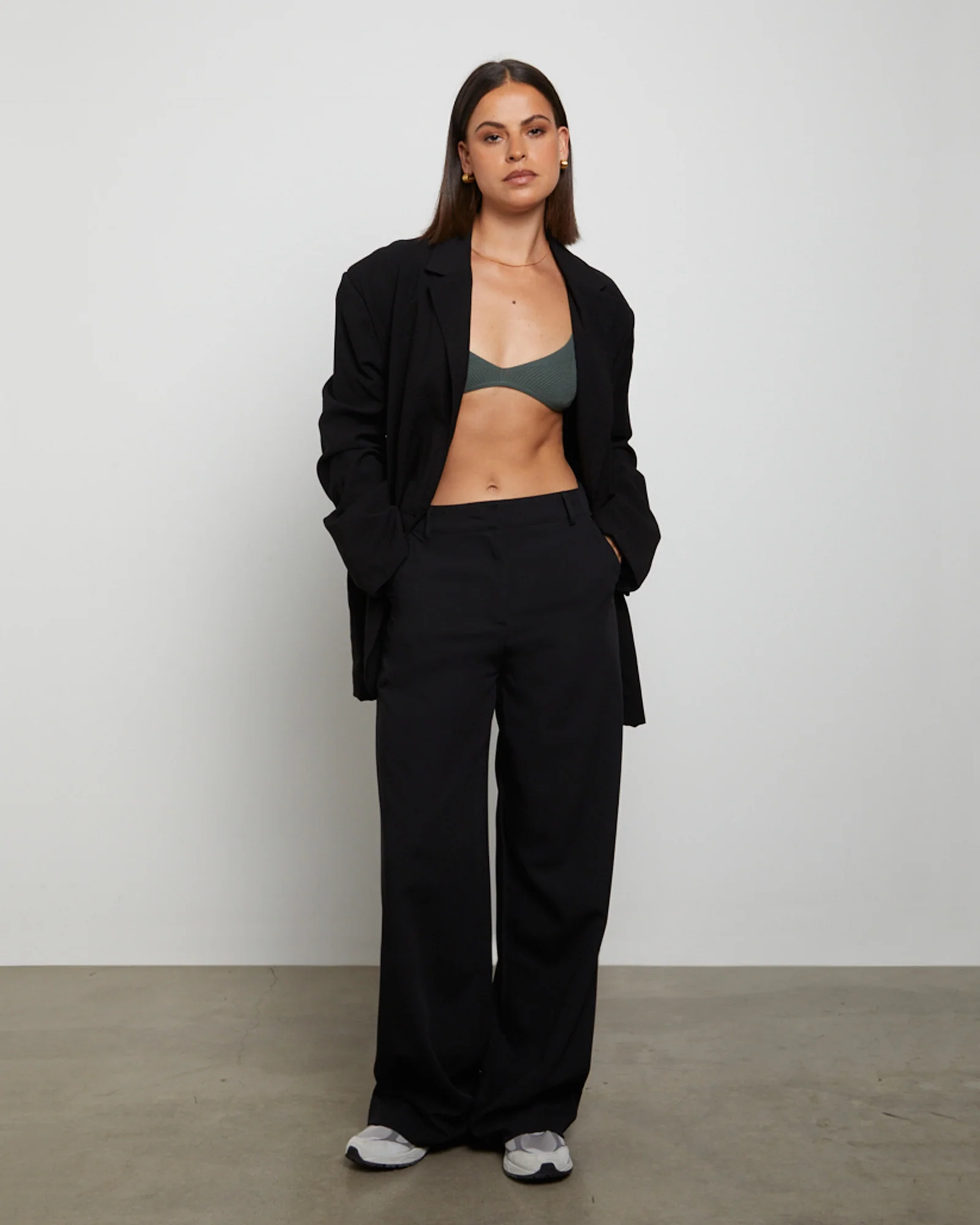 Luxe Knitted Bralette Green - Image 3