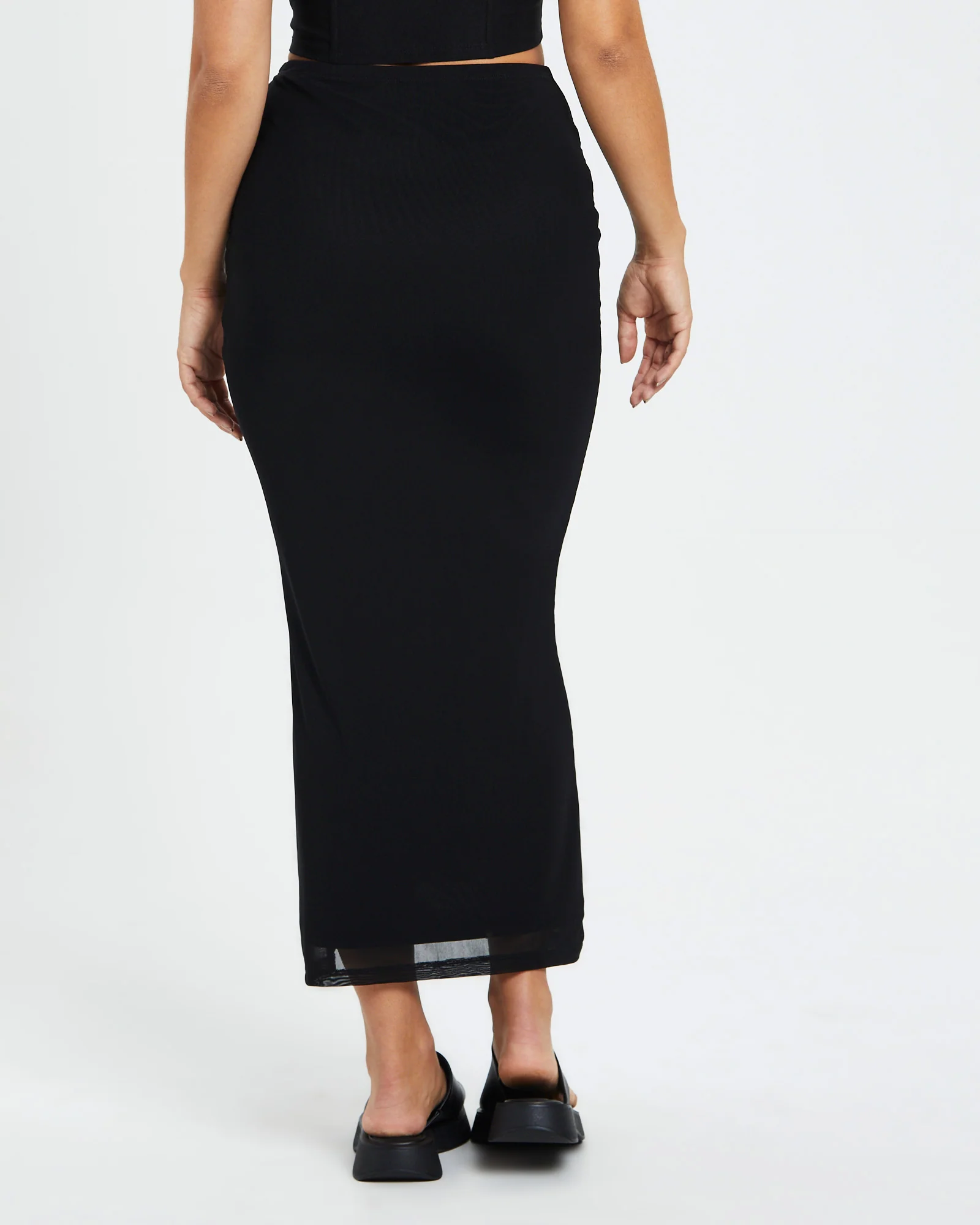 Marley Midi Skirt Black - Image 2