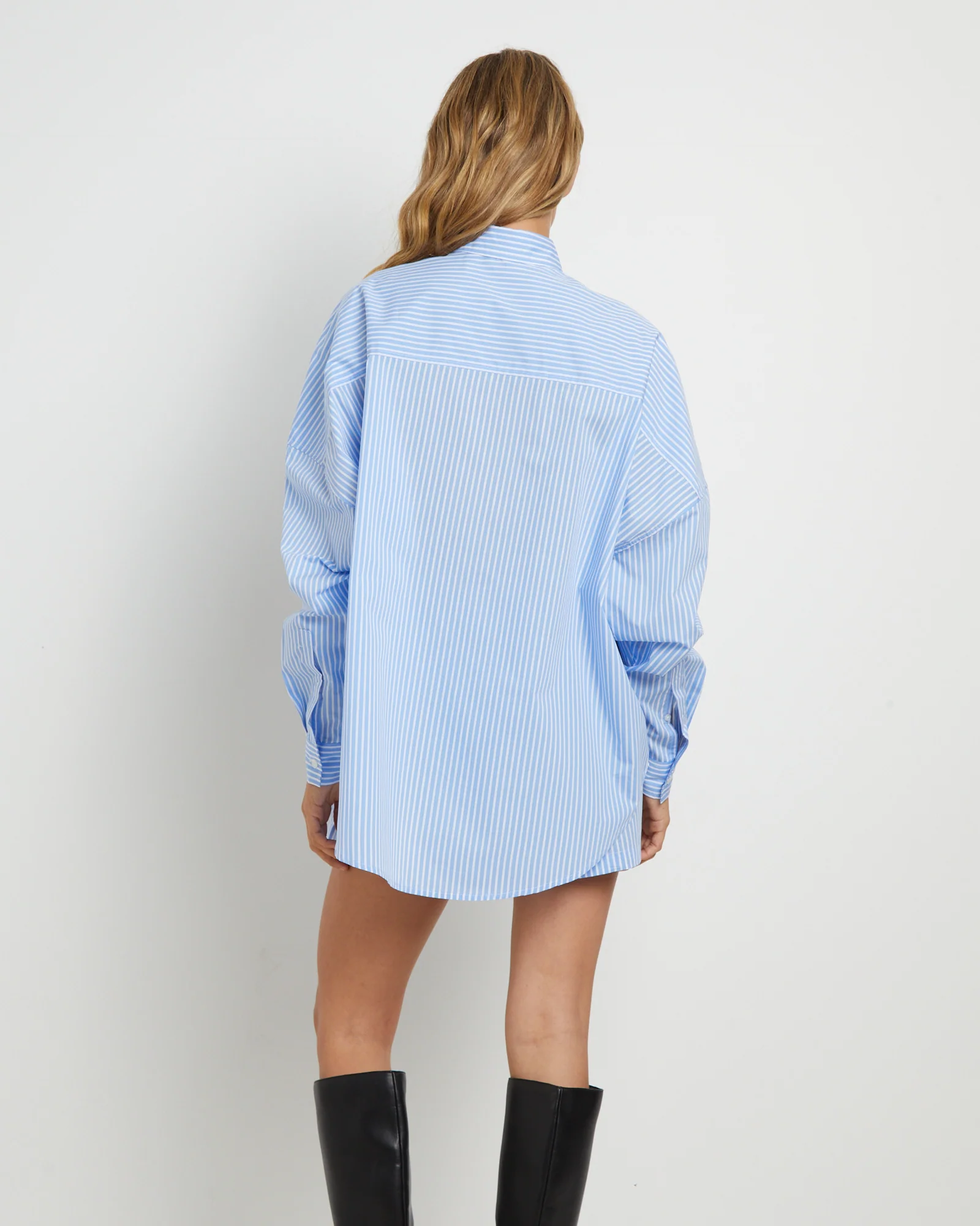 Matilda Long Sleeve Shirt in Blue - Image 2