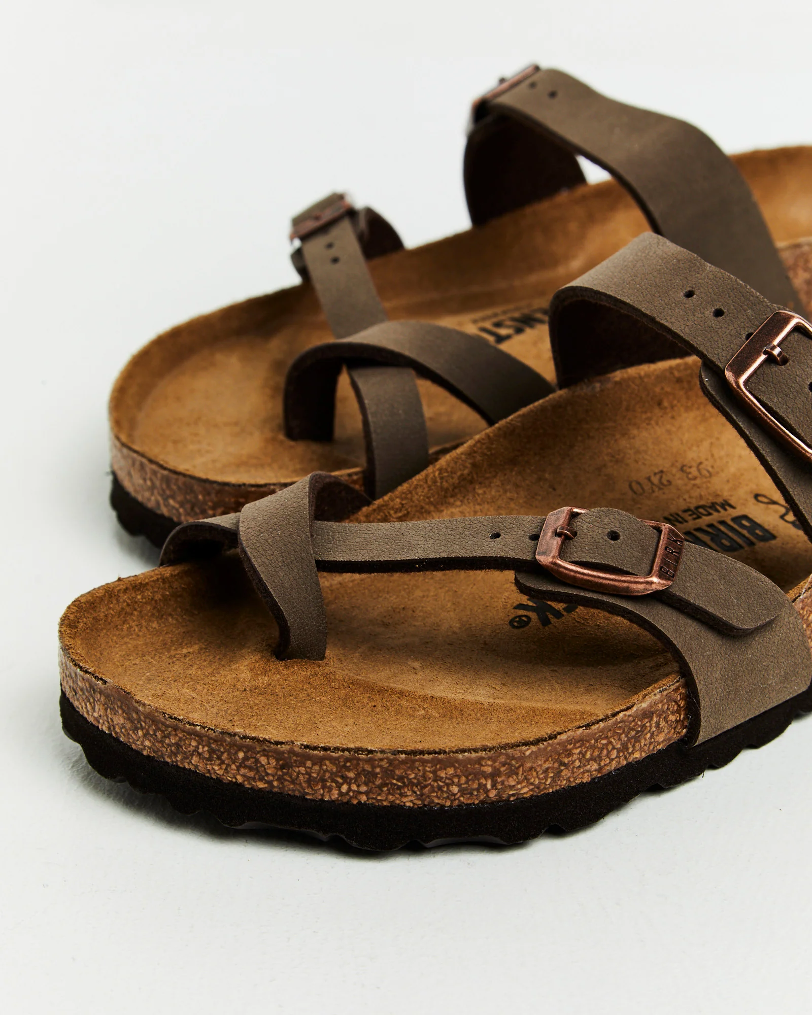 Mayari Mocca Birkibuc Regular Slides Brown - Image 4