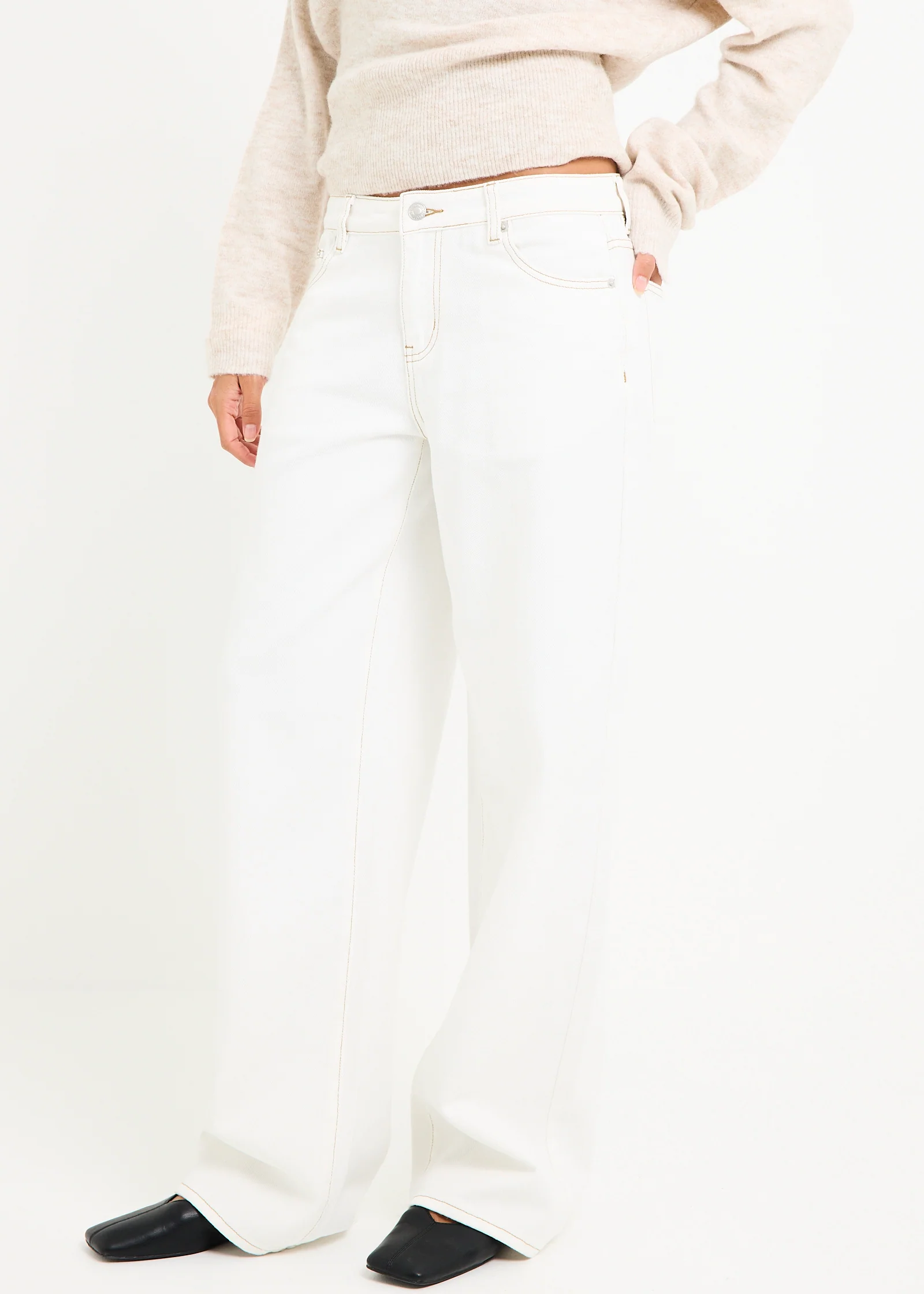Maylee Low Rise Relaxed Denim Jeans