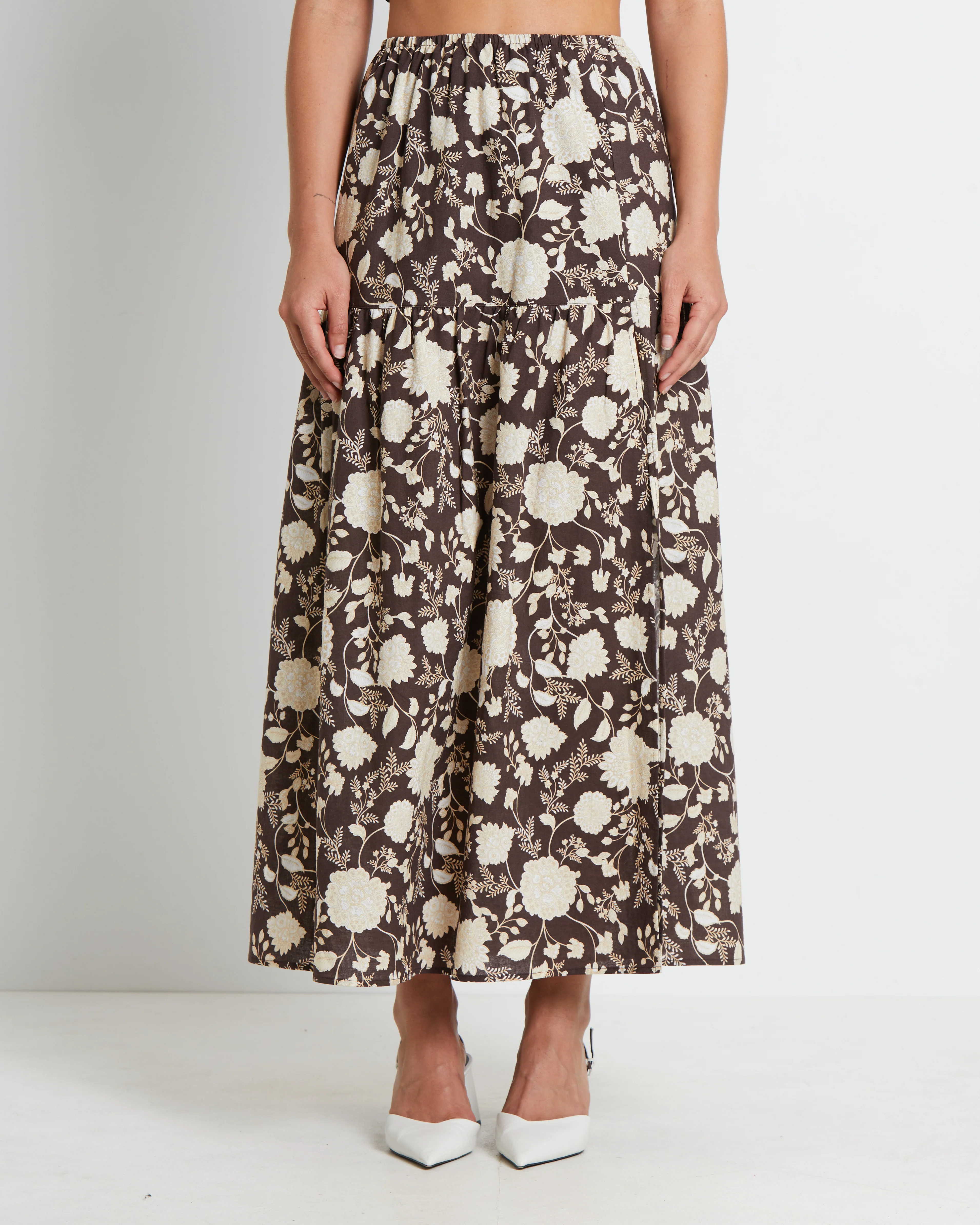 Melody Linen Maxi Skirt