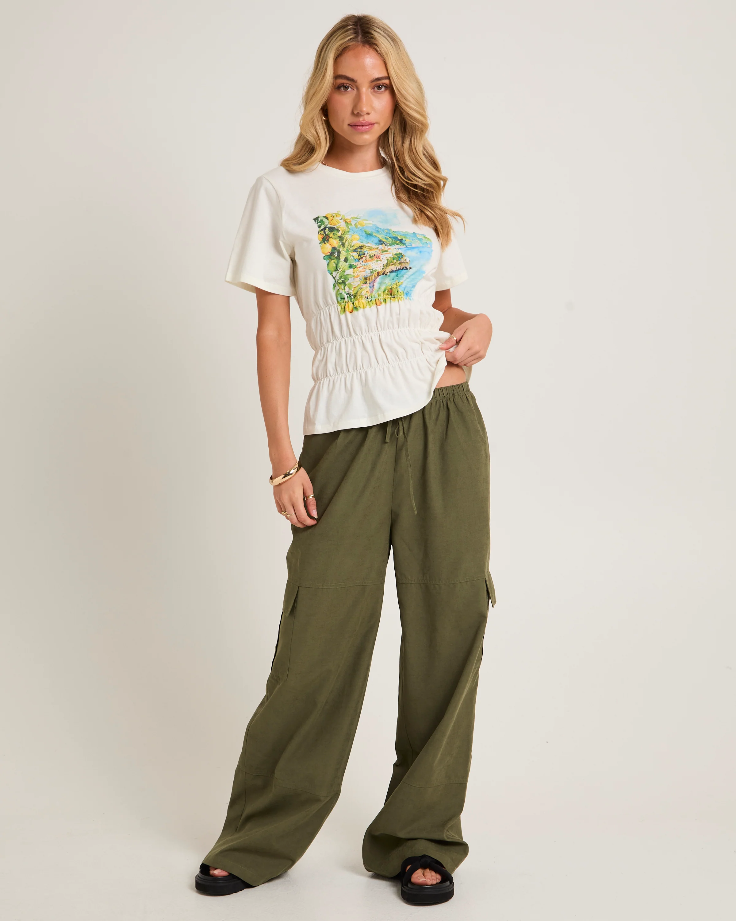 Mia Drap Cargo Pants - Image 3